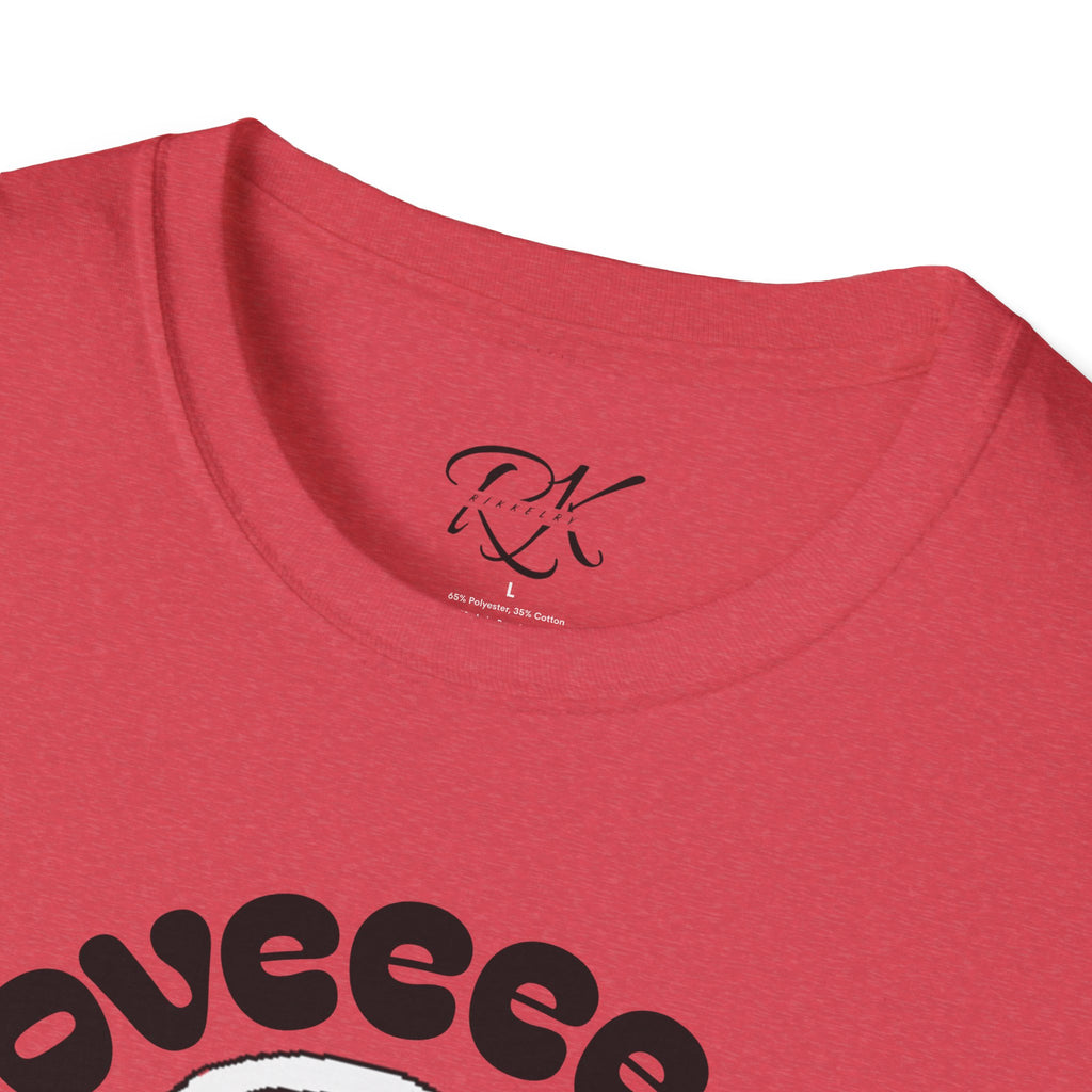 I love Herrrrr Cute Cartoon Love T-Shirt, Unisex Softstyle Tee, Perfect for Gifts, Casual Wear, Valentine's Day, Cute Character Apparel
