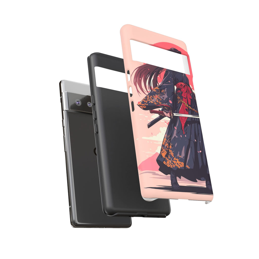 Stylish Phone Case with Warrior Design, Tough Phone Cover for Anime Lovers, Gift for Gamers, Cute Phone Accessories, Unique Tech Gifts