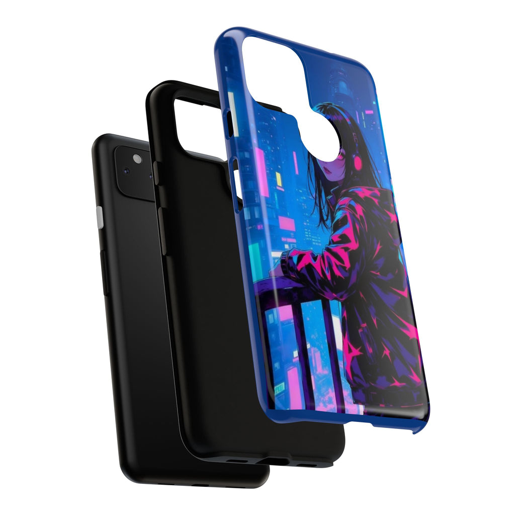 Futuristic Phone Case, Cyberpunk Aesthetic, Tough Phone Cover, Urban Style, Gift for Tech Lovers, Unique Phone Accessories, Streetwear [...]