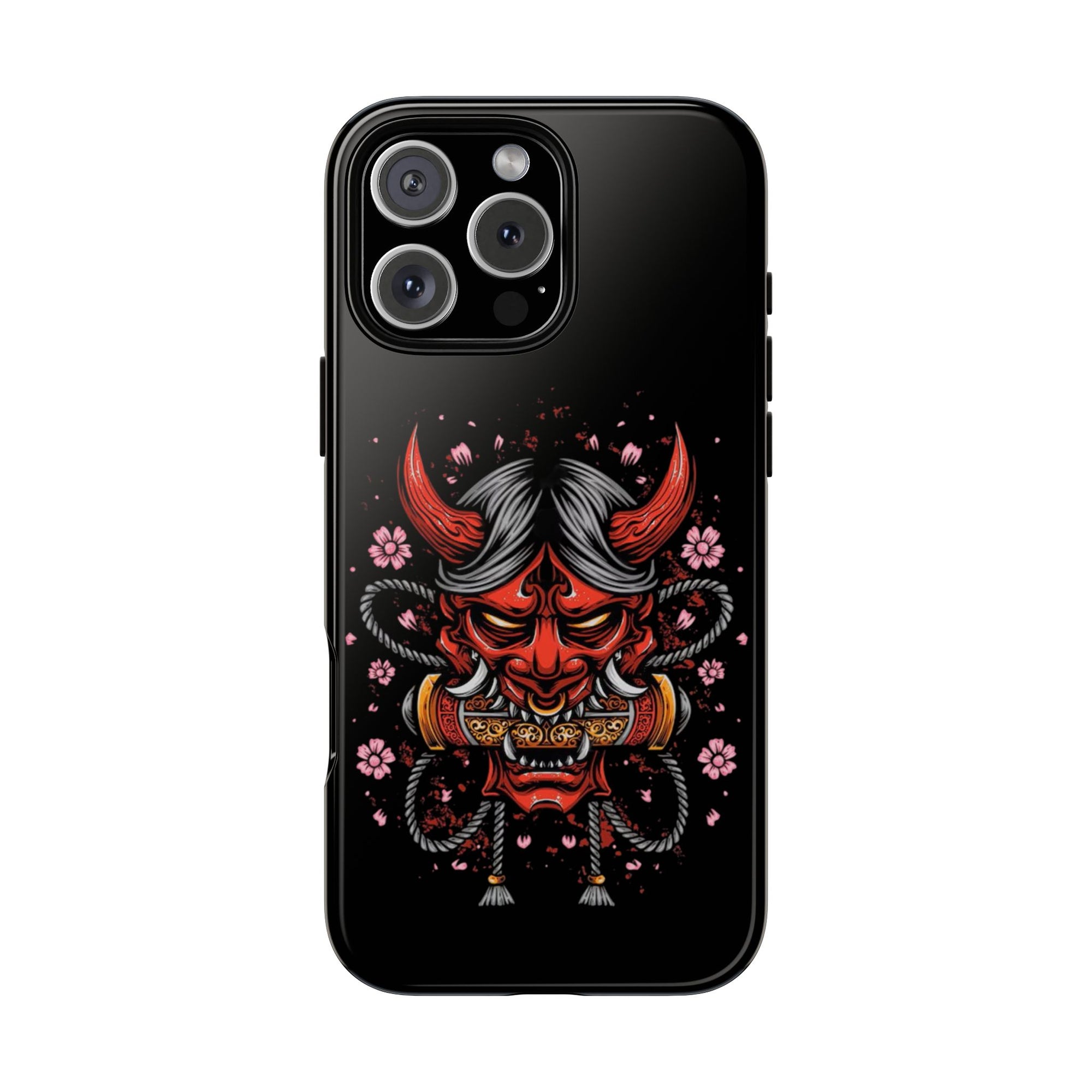 Tough Cases: Fierce Demon Phone Case, Edgy Phone Cover, Protect Your Device, Gift for Anime Fans, Unique Artwork Case