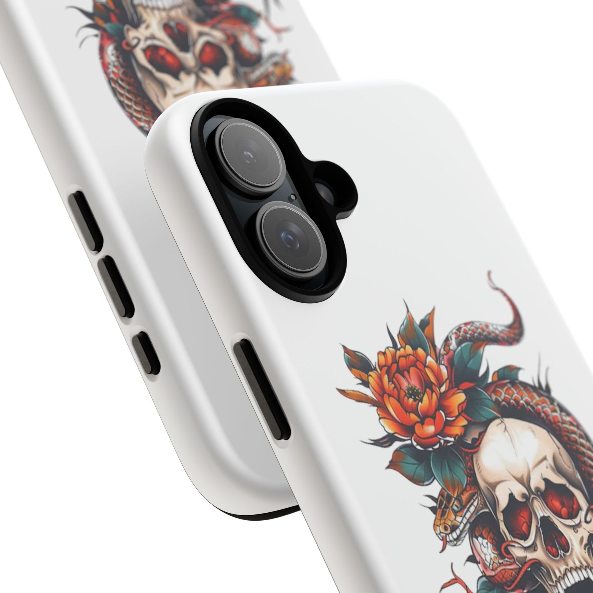 Tough Cases: Skull and Snake Phone Cases, Edgy Accessories, Alternative Fashion, Quirky Gift Ideas, Gothic Style