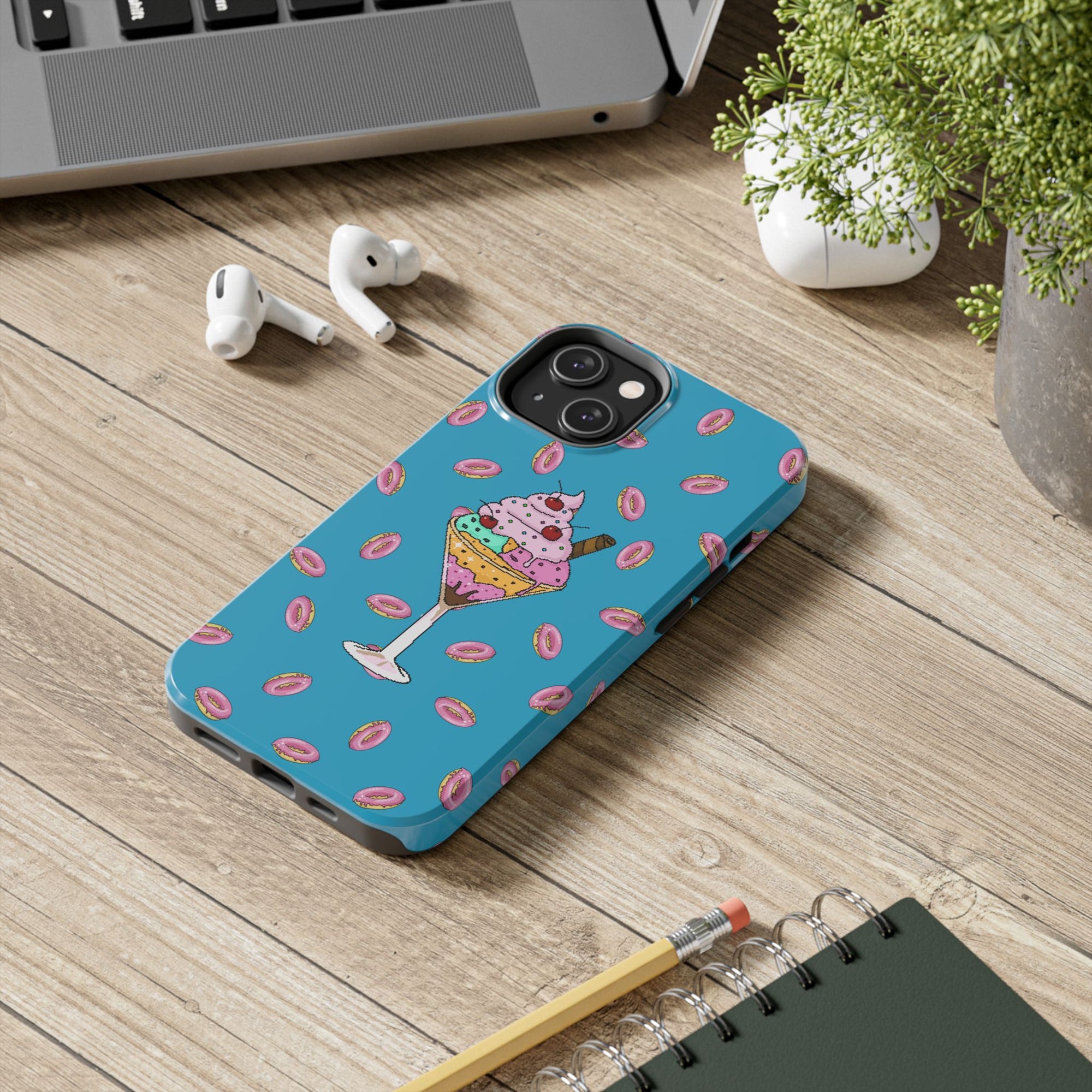 Cute Dessert Phone Cases, Fun iPhone Covers, Quirky Phone Accessories, Donut Lovers Gift, Ice Cream Phone Protector