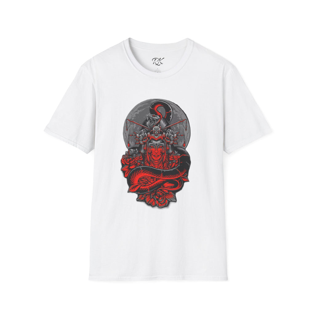 Warrior Spirit Unisex Softstyle T-Shirt, Graphic Tee, Trendy Streetwear, Gifts for Him, Casual Wear, Unique Design