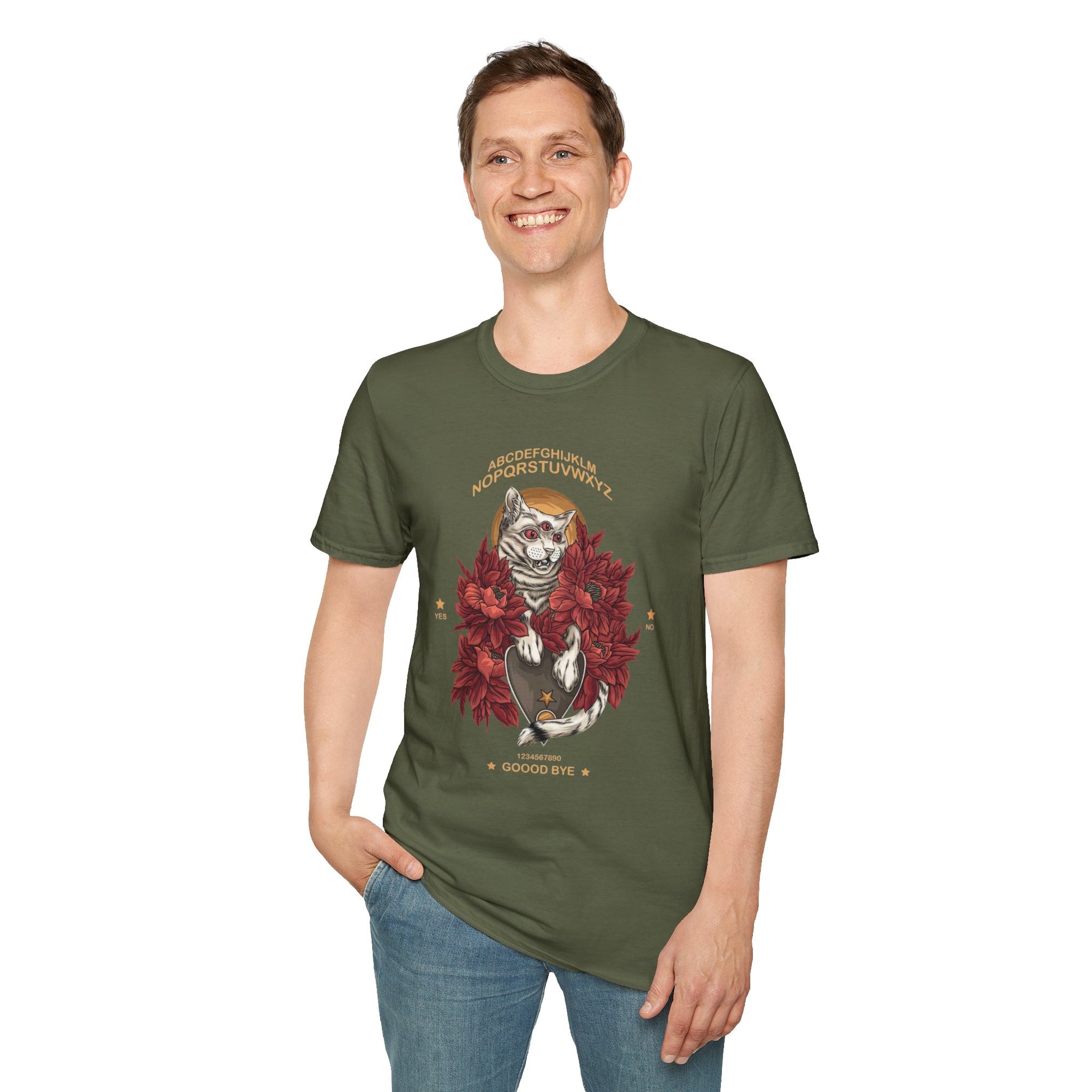 Nature-Inspired Graphic Unisex T-Shirt, Cozy Fall Vibes, Animal Lover Gift, Perfect for Autumn Celebrations, Unique Animal Design