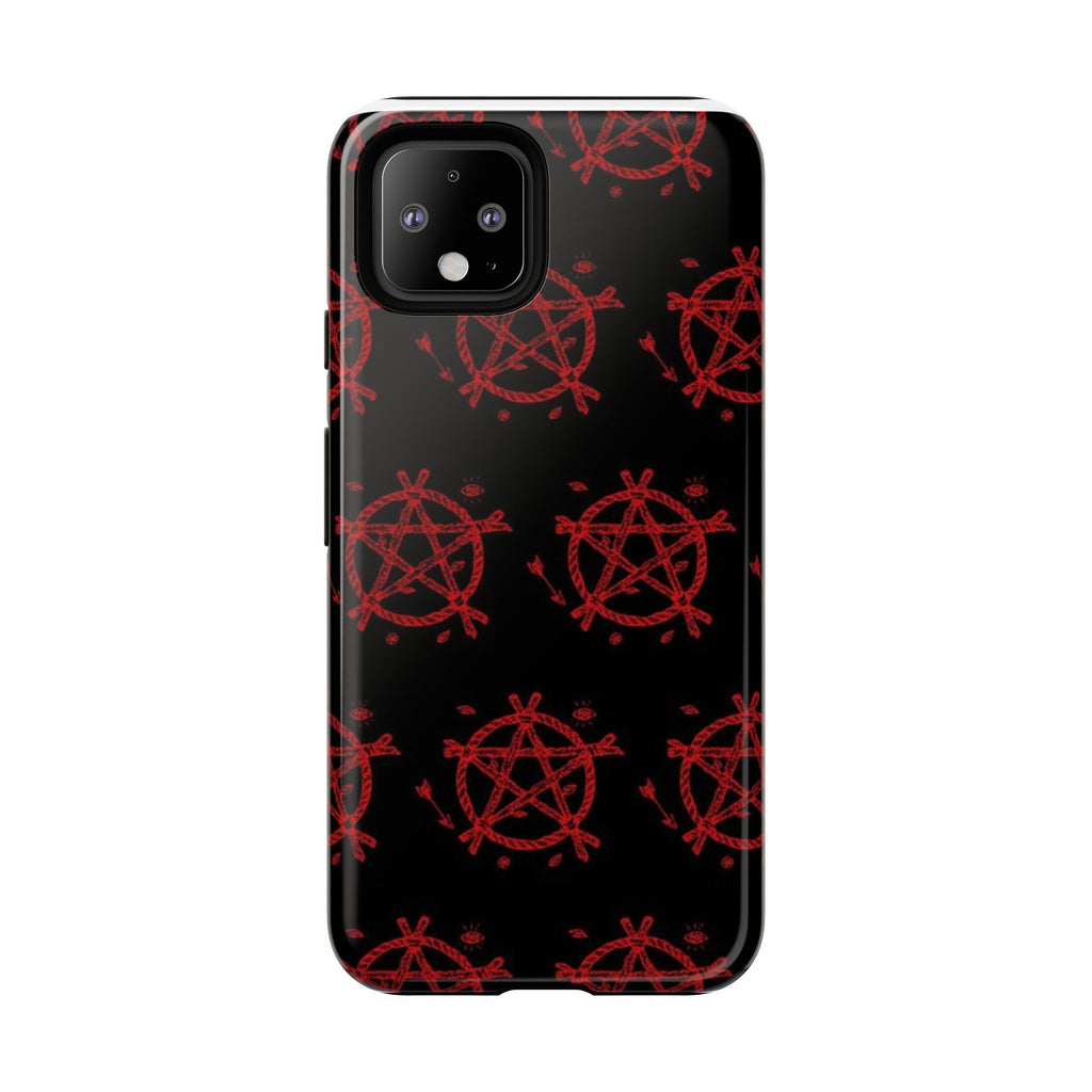 Anarchist iPhone Case, Tough Phone Cover, Punk Style Accessory, Unique Gift for Rebels, Goth Aesthetic Phone Case