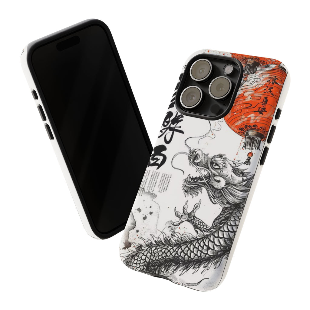 Dragon Design Phone Case, Tough Cases with Chinese Art for Unique Style, Gift for Art Lovers, Phone Protection, Trendy Accessories