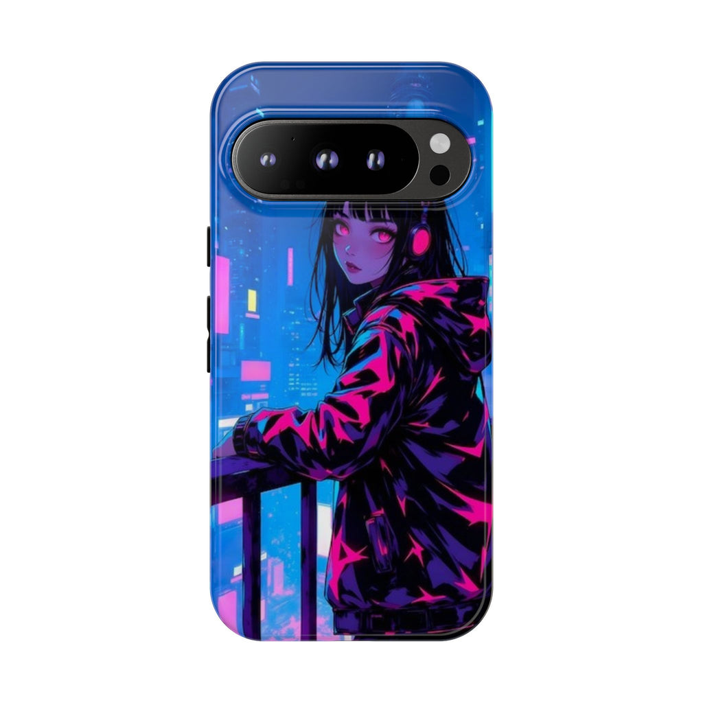 Futuristic Phone Case, Cyberpunk Aesthetic, Tough Phone Cover, Urban Style, Gift for Tech Lovers, Unique Phone Accessories, Streetwear [...]