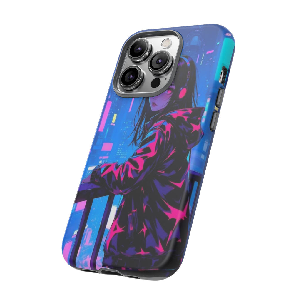 Futuristic Phone Case, Cyberpunk Aesthetic, Tough Phone Cover, Urban Style, Gift for Tech Lovers, Unique Phone Accessories, Streetwear [...]