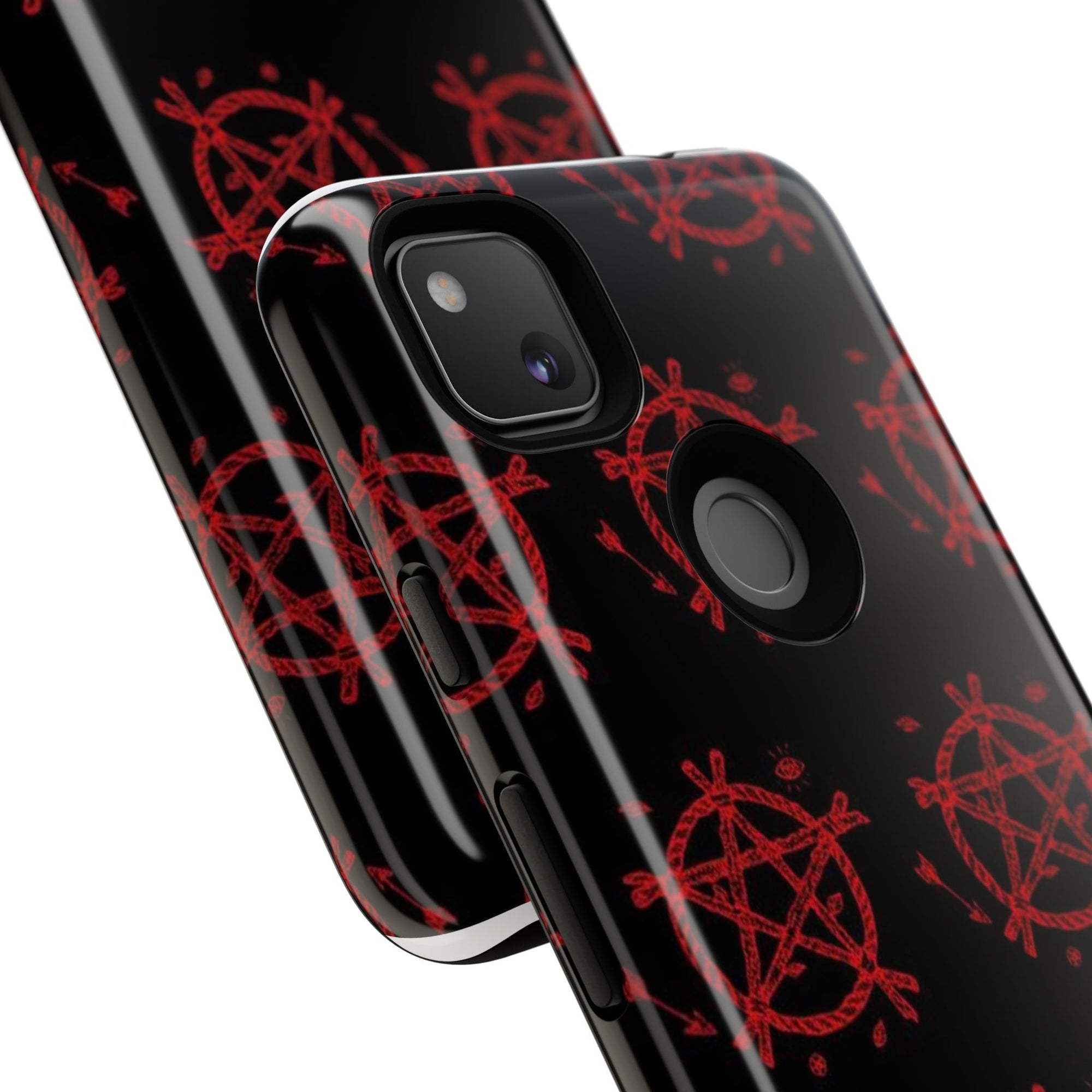 Anarchist iPhone Case, Tough Phone Cover, Punk Style Accessory, Unique Gift for Rebels, Goth Aesthetic Phone Case