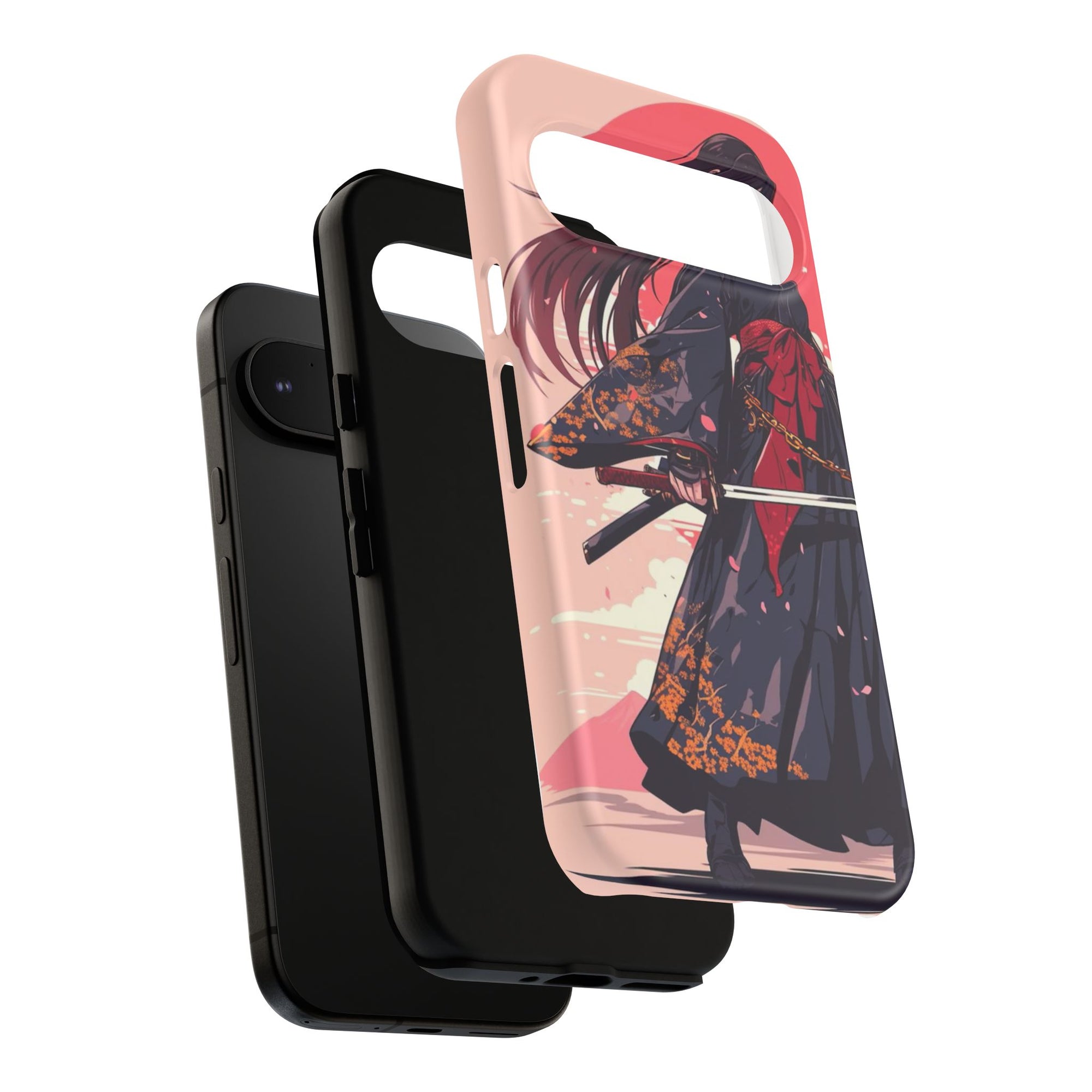 Stylish Phone Case with Warrior Design, Tough Phone Cover for Anime Lovers, Gift for Gamers, Cute Phone Accessories, Unique Tech Gifts