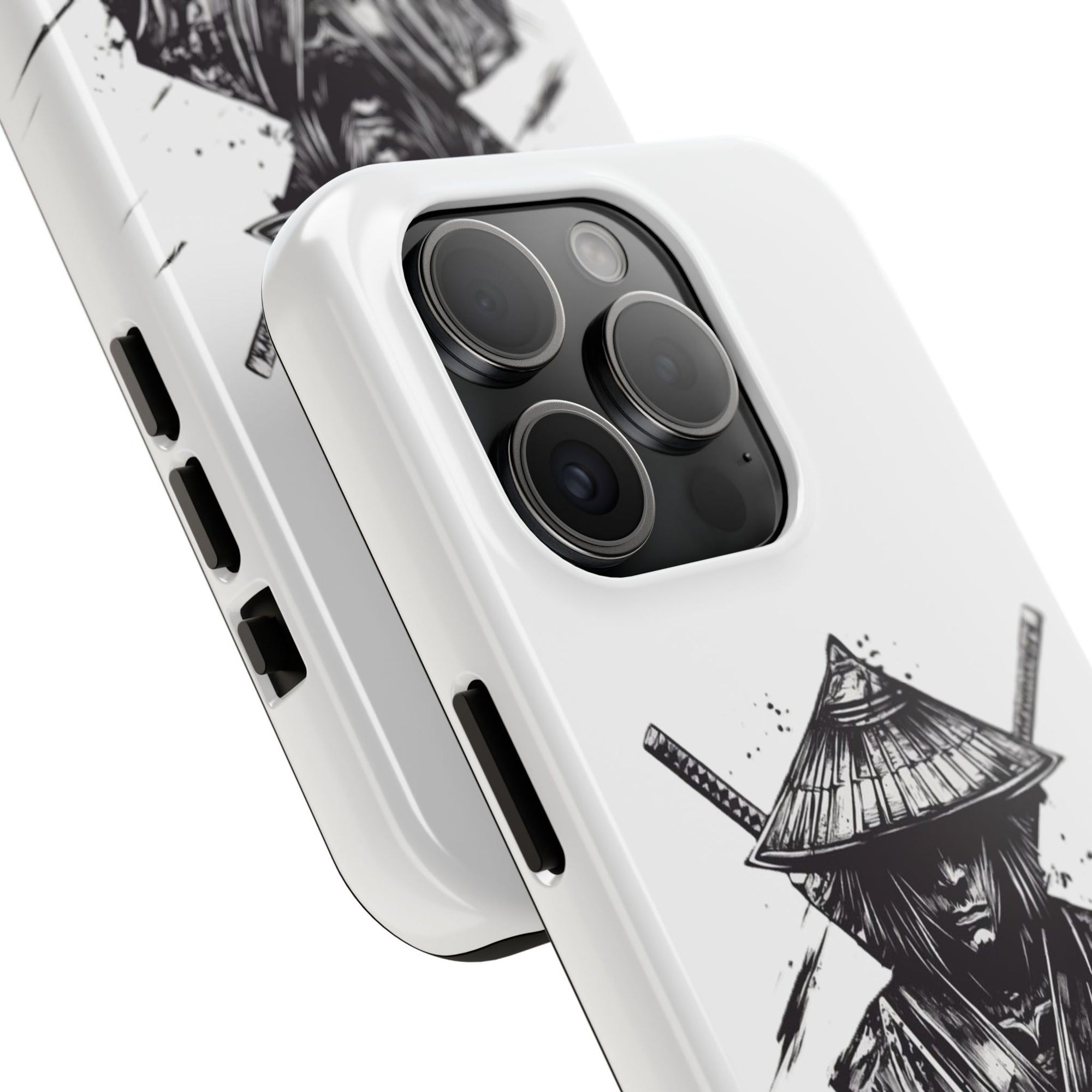 Samurai Tough Phone Cases, Rugged Smartphone Accessories, Durable Covers for Men, Unique Gifts for Him, Japanese Warrior Design