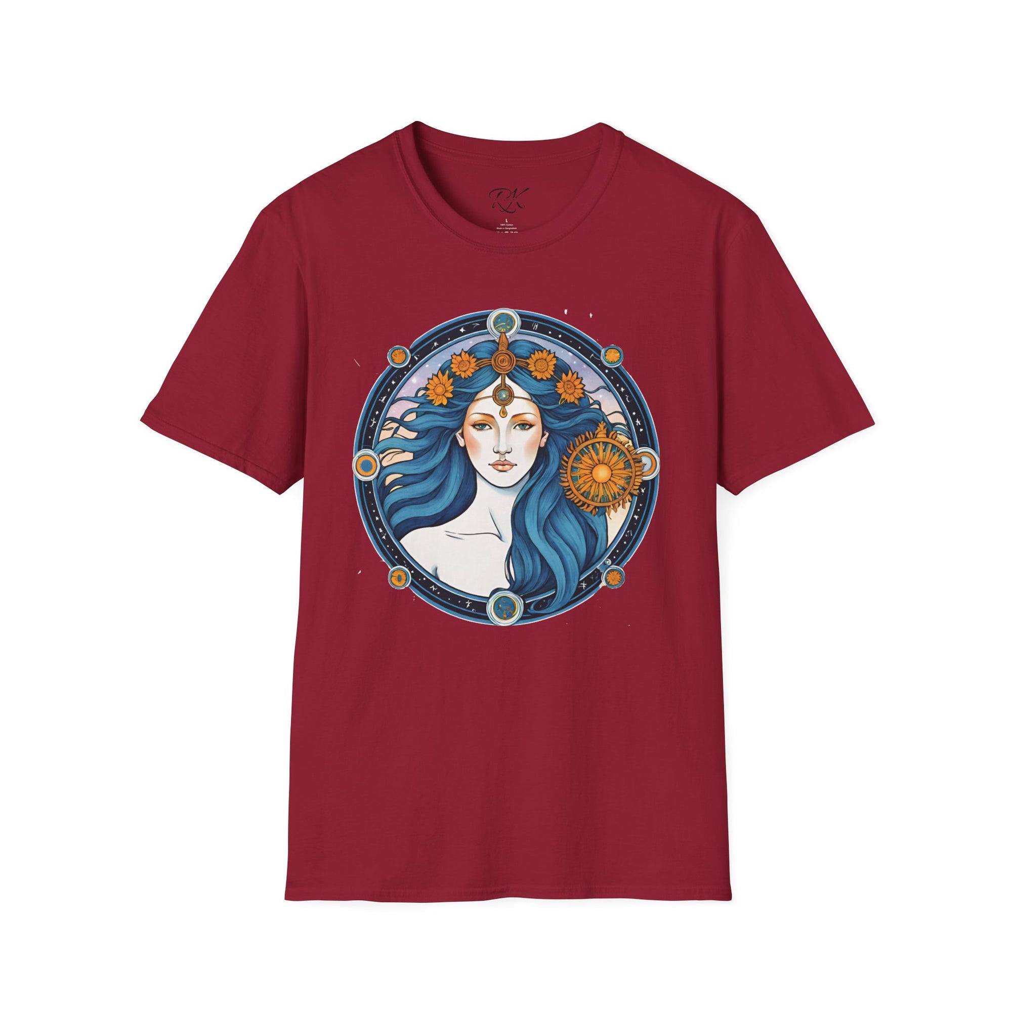 Celestial Goddess Unisex T-Shirt, Bohemian Tee, Astrology Shirt, Gift for Her, Spiritual Fashion, Horoscope Apparel
