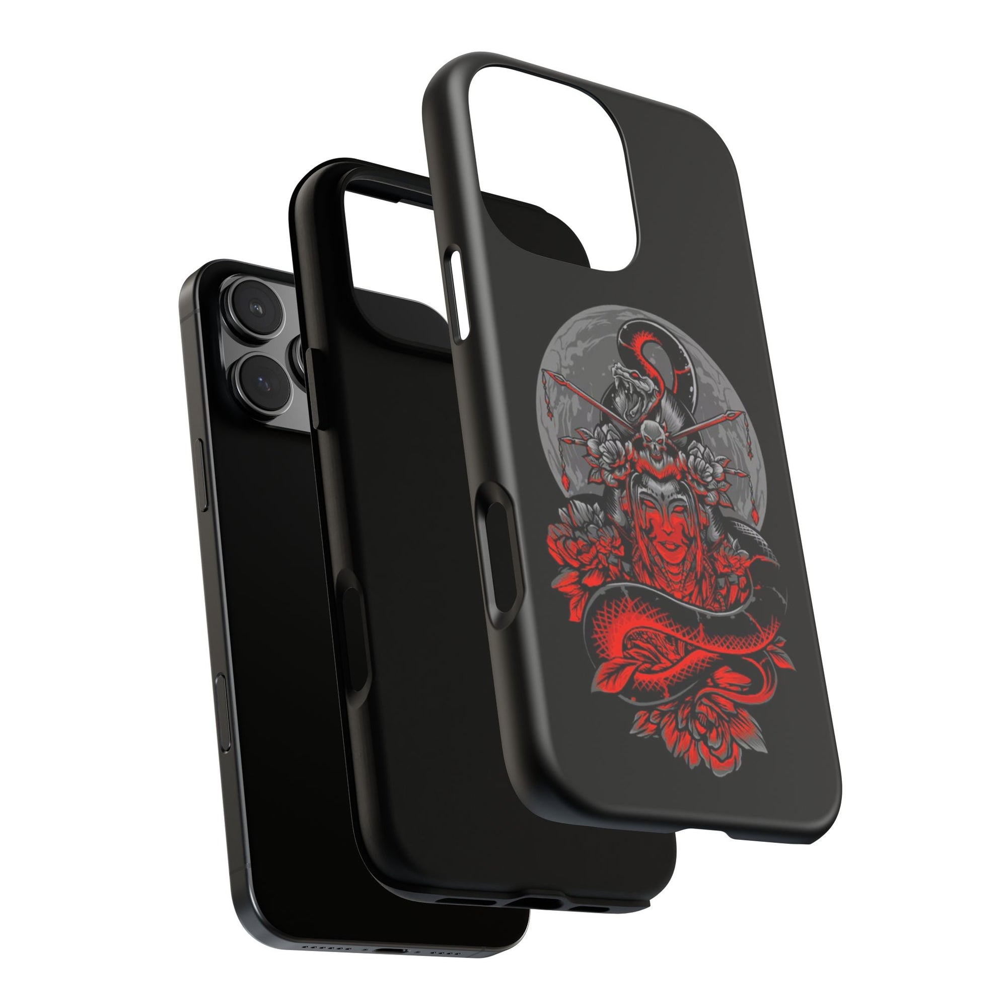 Tough Cases for iPhone, Dragon & Warrior Design, Durable Phone Protection, Perfect Gift for Tech Lovers, Unique Gifting