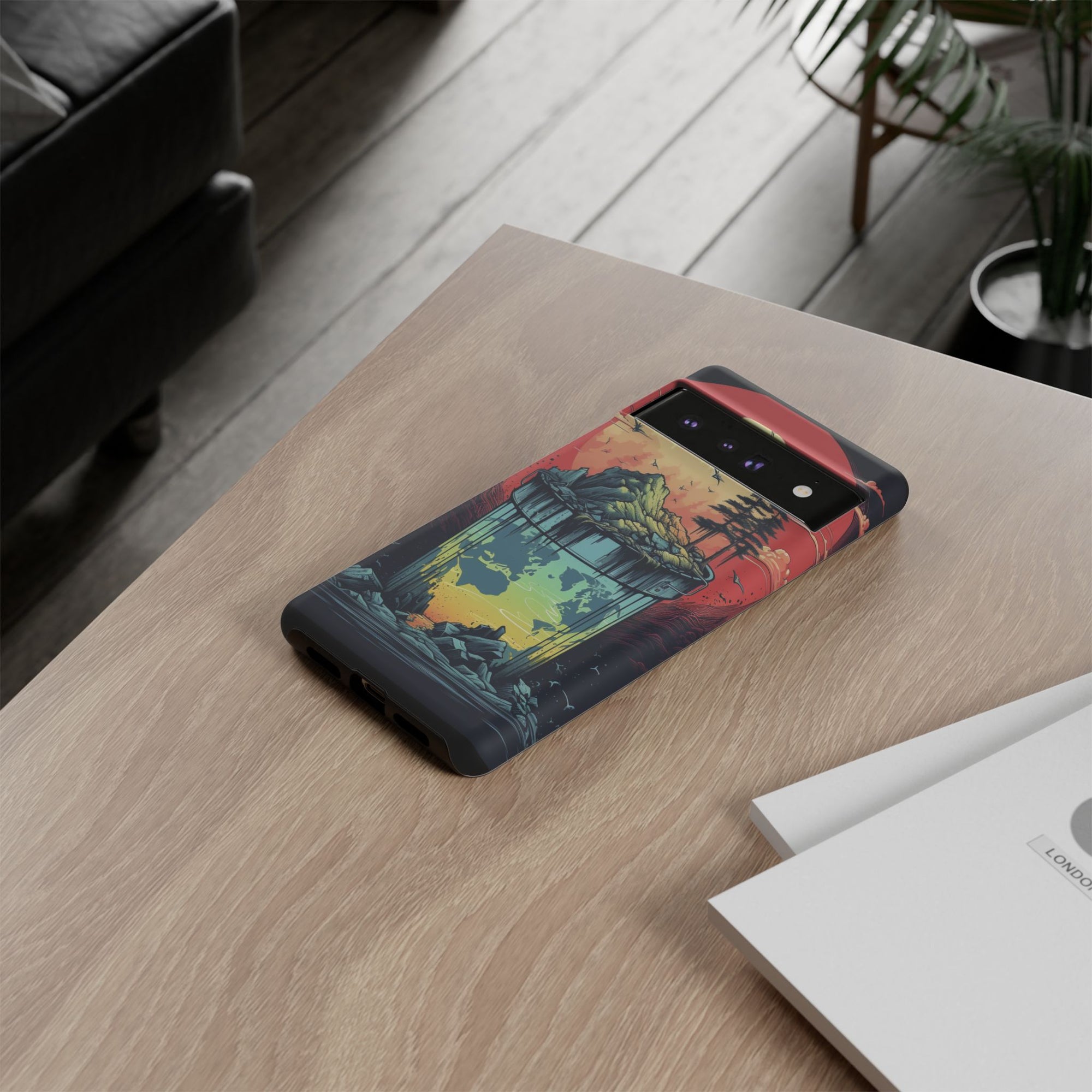 Vibrant Nature-Themed Phone Case, Tough Cases for Adventurers, Eco-Friendly, Trendy Phone Accessory, Great Gift for Nature Lovers