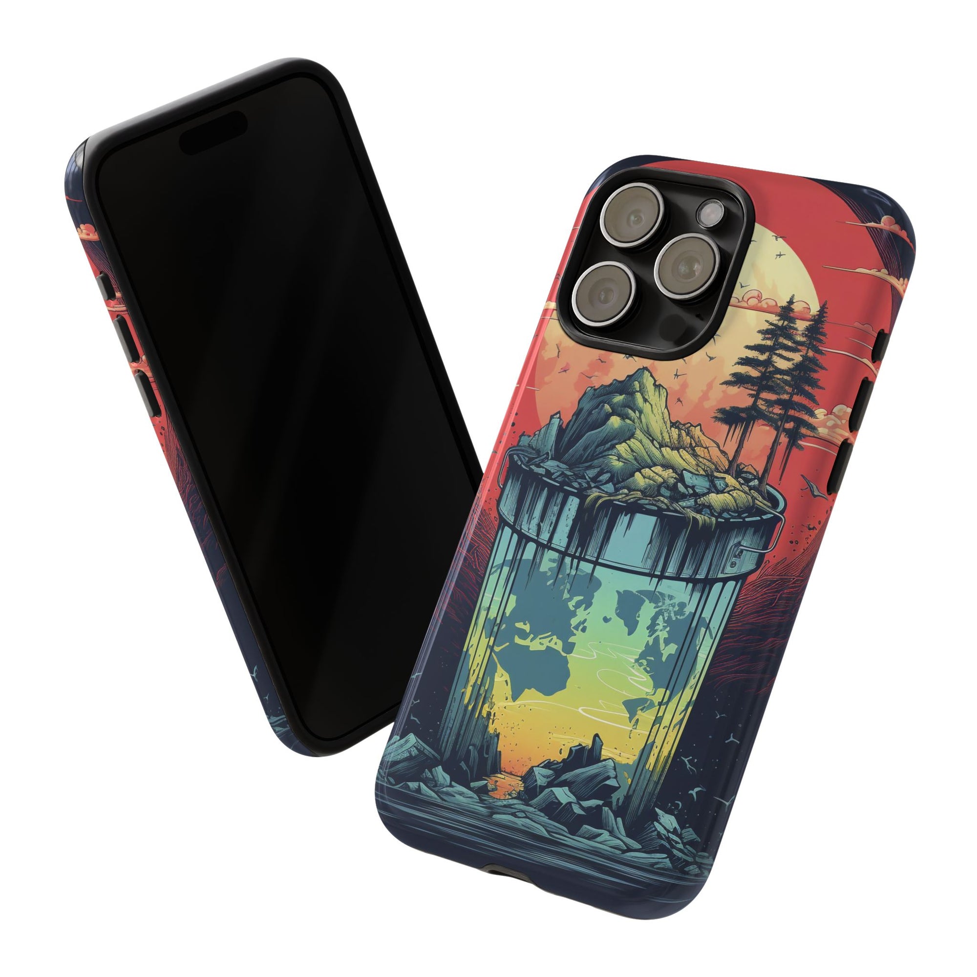 Vibrant Nature-Themed Phone Case, Tough Cases for Adventurers, Eco-Friendly, Trendy Phone Accessory, Great Gift for Nature Lovers
