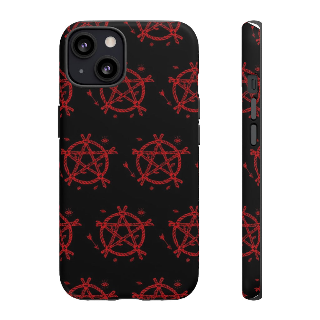Anarchist iPhone Case, Tough Phone Cover, Punk Style Accessory, Unique Gift for Rebels, Goth Aesthetic Phone Case