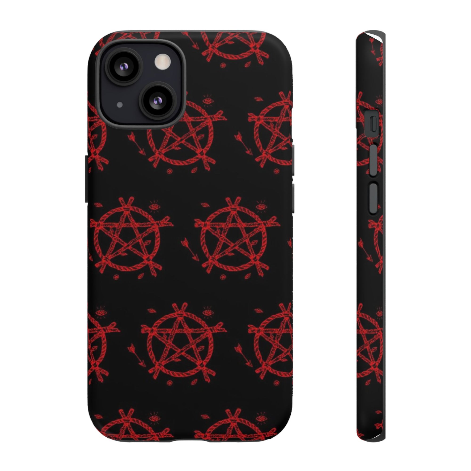 Anarchist iPhone Case, Tough Phone Cover, Punk Style Accessory, Unique Gift for Rebels, Goth Aesthetic Phone Case