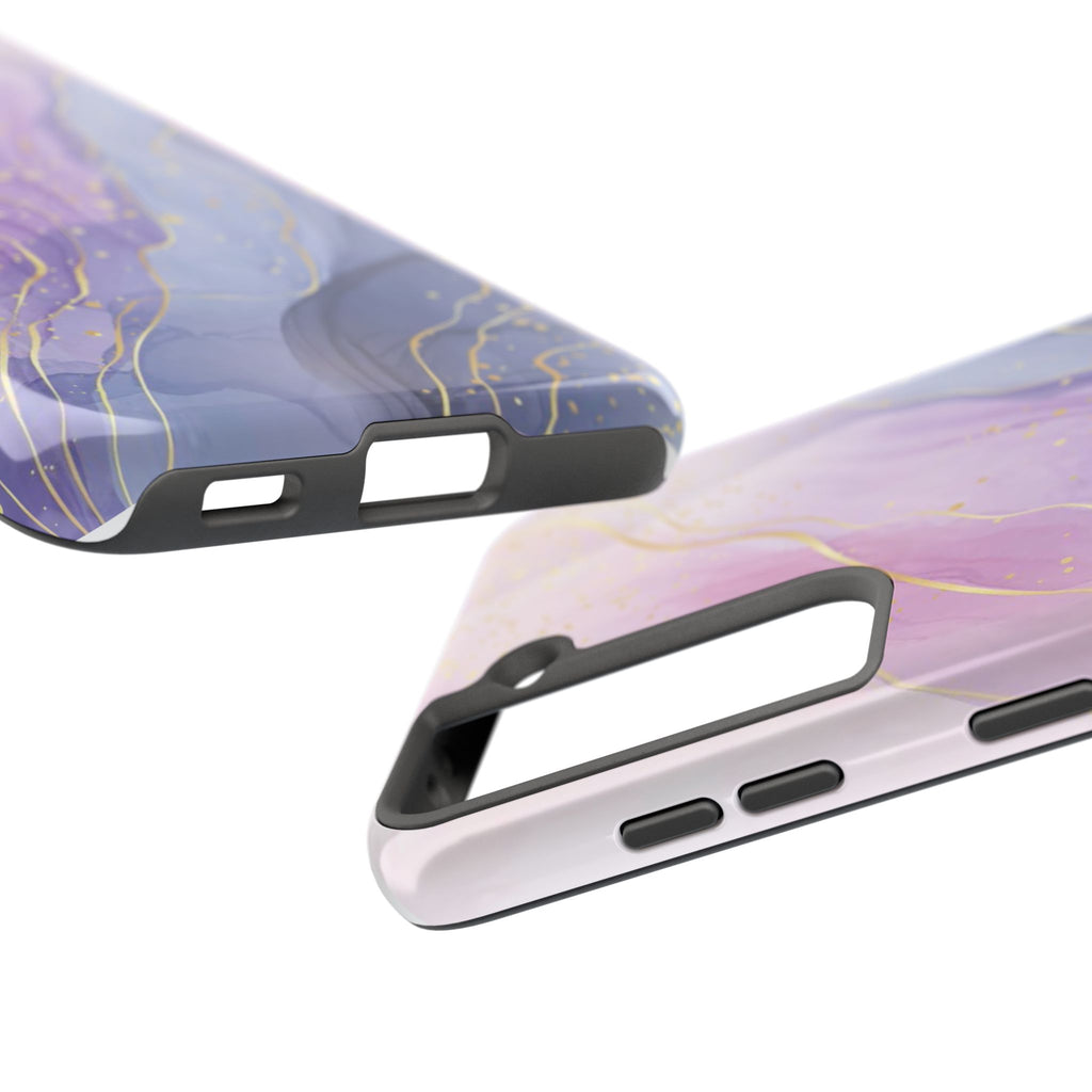 Elegant Abstract Tough Phone Cases for Stylish Protection, Gift for Her, Phone Accessories, Lavender Marble Design, Phone Cover for [...]