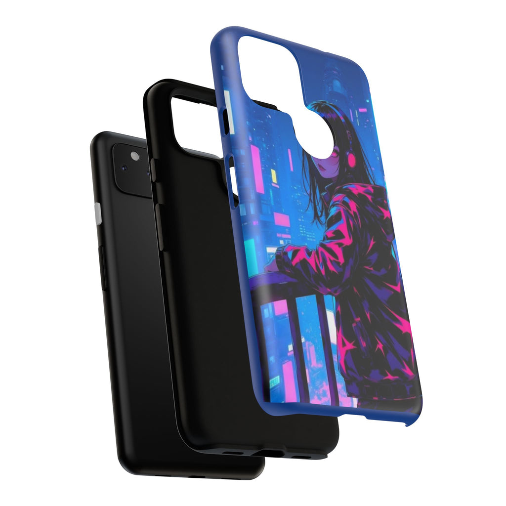 Futuristic Phone Case, Cyberpunk Aesthetic, Tough Phone Cover, Urban Style, Gift for Tech Lovers, Unique Phone Accessories, Streetwear [...]