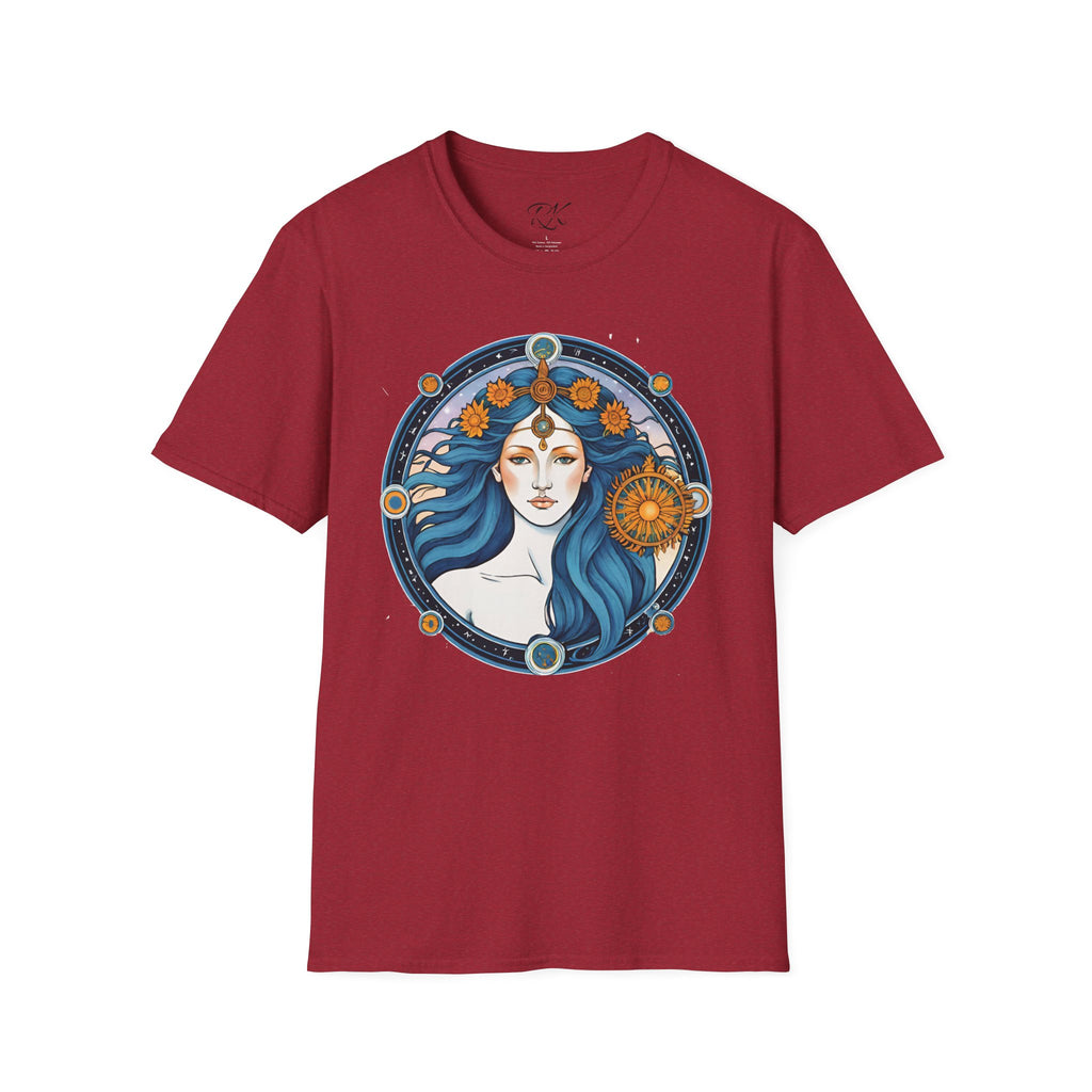Celestial Goddess Unisex T-Shirt, Bohemian Tee, Astrology Shirt, Gift for Her, Spiritual Fashion, Horoscope Apparel