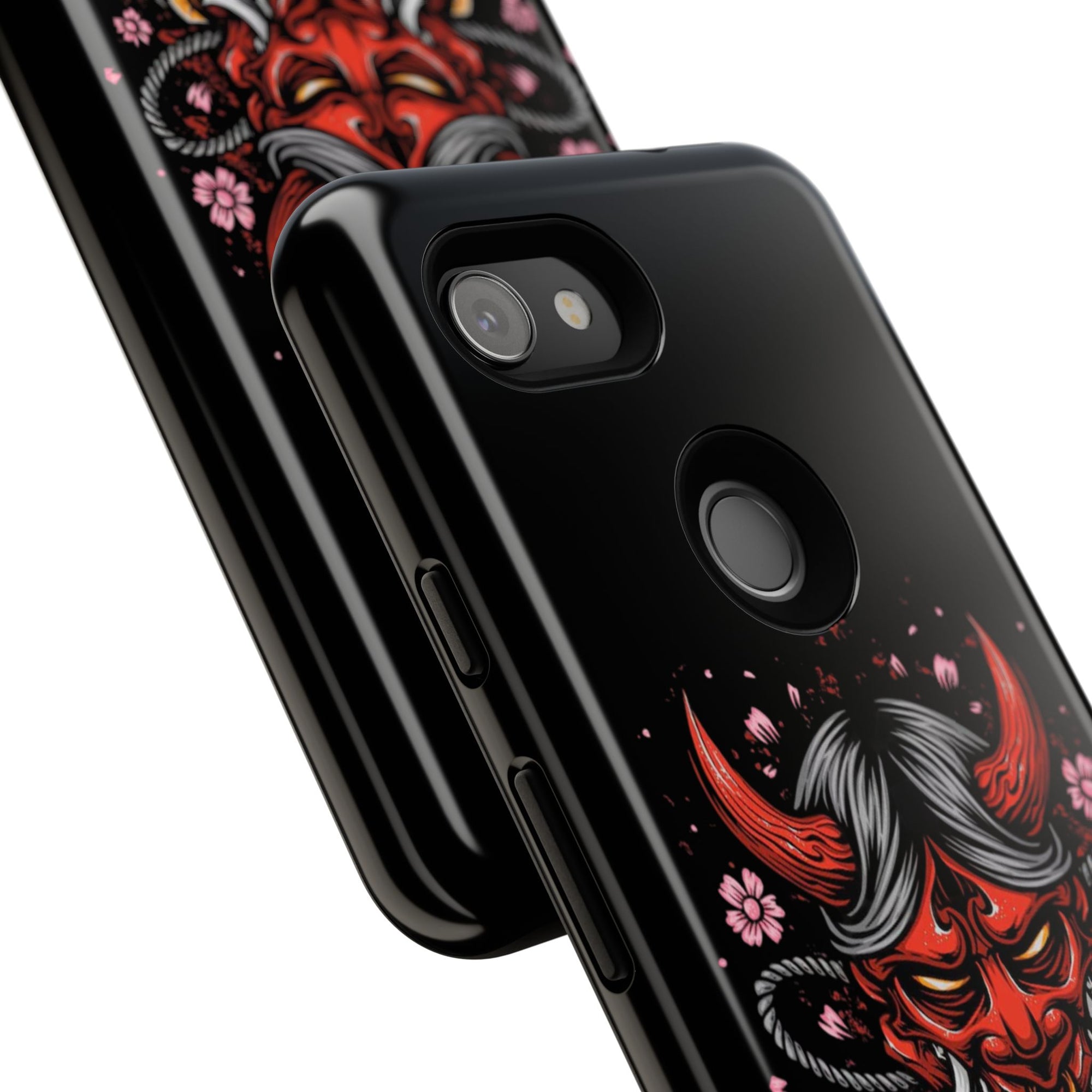 Tough Cases: Fierce Demon Phone Case, Edgy Phone Cover, Protect Your Device, Gift for Anime Fans, Unique Artwork Case