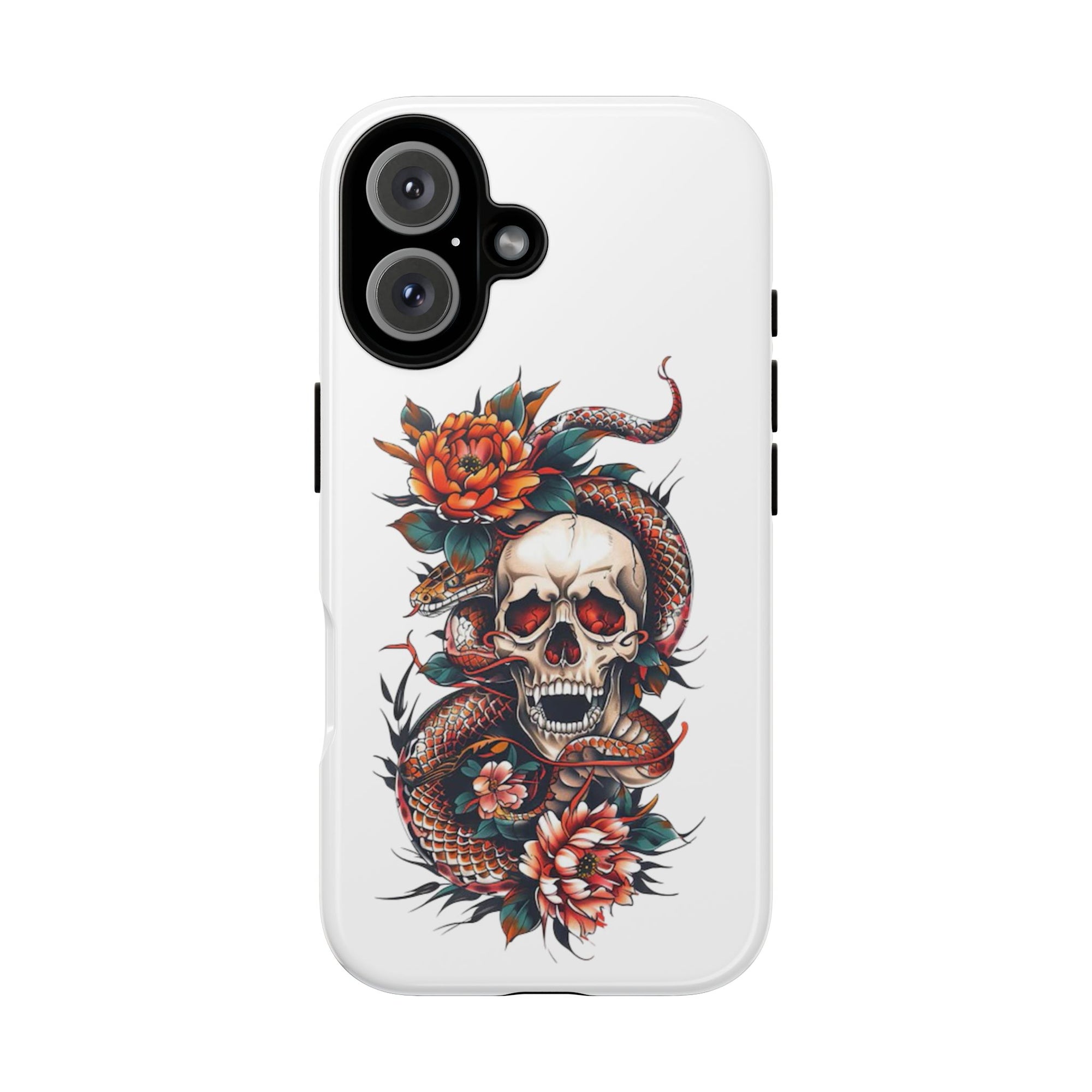 Tough Cases: Skull and Snake Phone Cases, Edgy Accessories, Alternative Fashion, Quirky Gift Ideas, Gothic Style