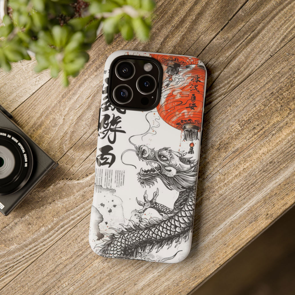 Dragon Design Phone Case, Tough Cases with Chinese Art for Unique Style, Gift for Art Lovers, Phone Protection, Trendy Accessories