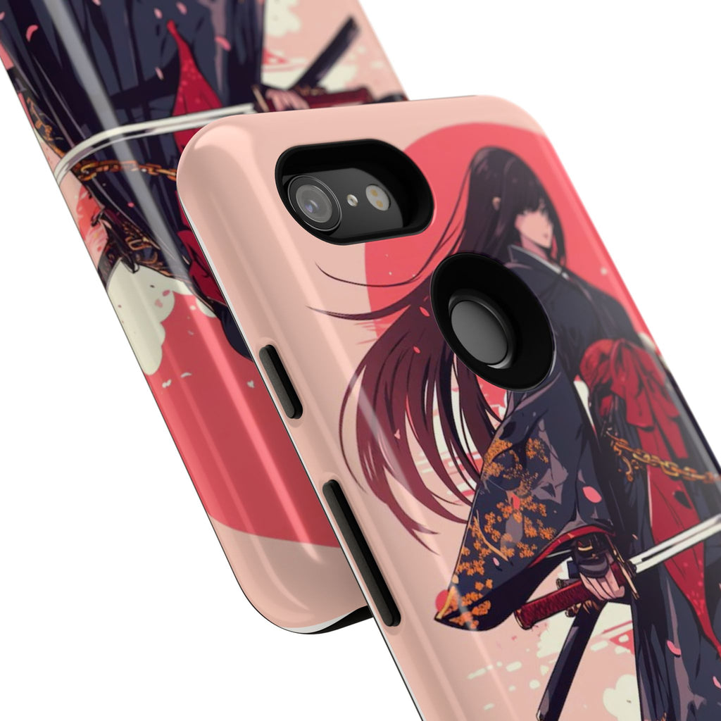Stylish Phone Case with Warrior Design, Tough Phone Cover for Anime Lovers, Gift for Gamers, Cute Phone Accessories, Unique Tech Gifts