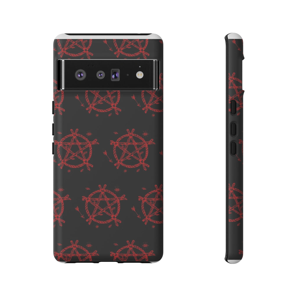 Anarchist iPhone Case, Tough Phone Cover, Punk Style Accessory, Unique Gift for Rebels, Goth Aesthetic Phone Case