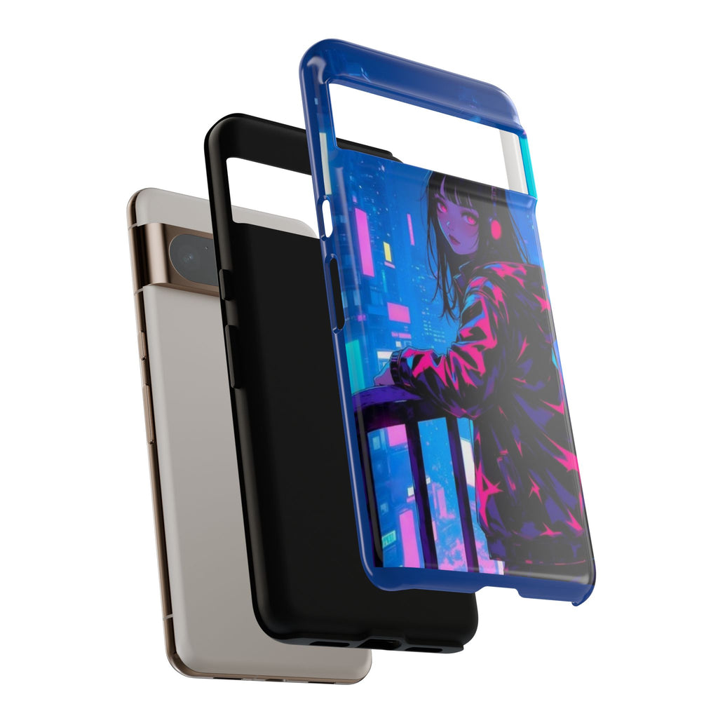 Futuristic Phone Case, Cyberpunk Aesthetic, Tough Phone Cover, Urban Style, Gift for Tech Lovers, Unique Phone Accessories, Streetwear [...]