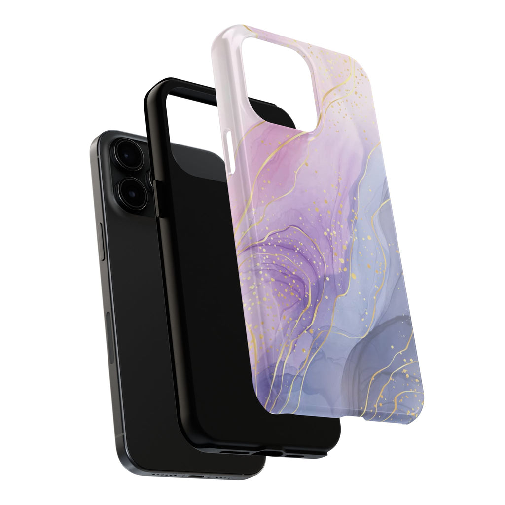Elegant Abstract Tough Phone Cases for Stylish Protection, Gift for Her, Phone Accessories, Lavender Marble Design, Phone Cover for [...]