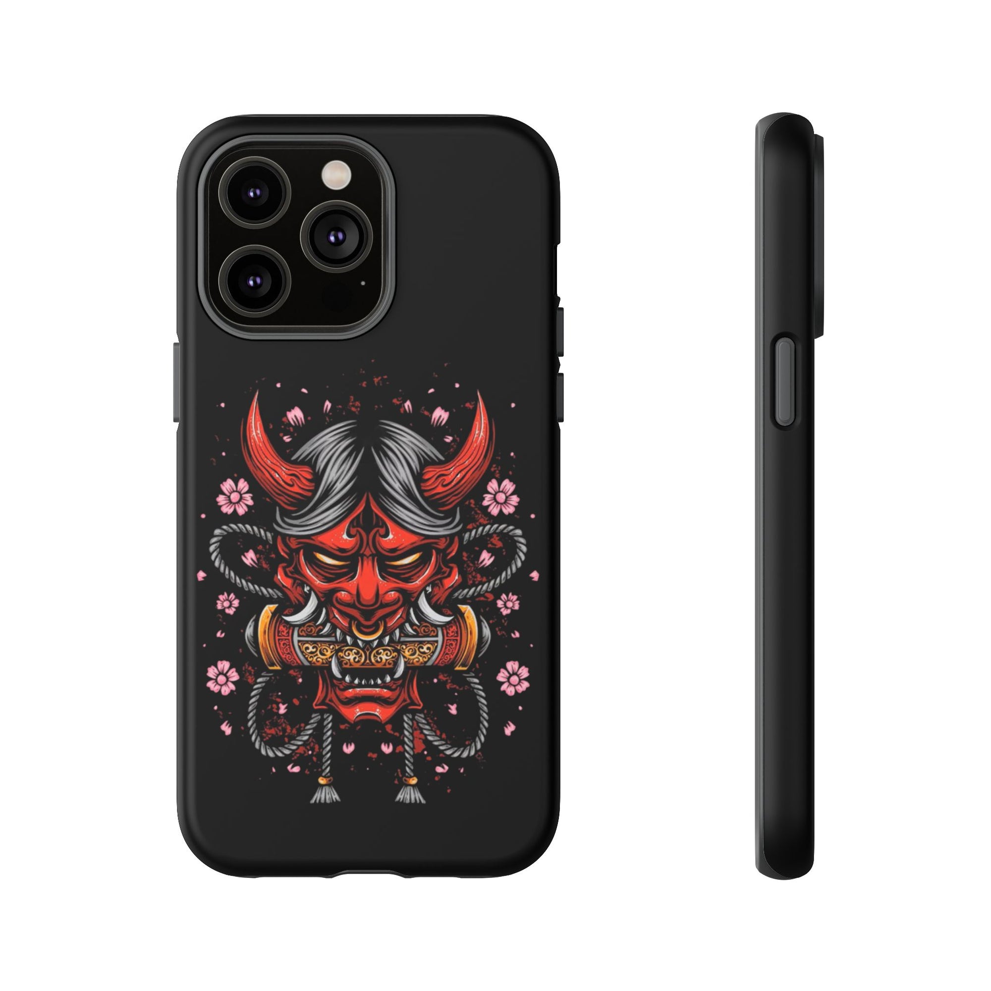 Tough Cases: Fierce Demon Phone Case, Edgy Phone Cover, Protect Your Device, Gift for Anime Fans, Unique Artwork Case