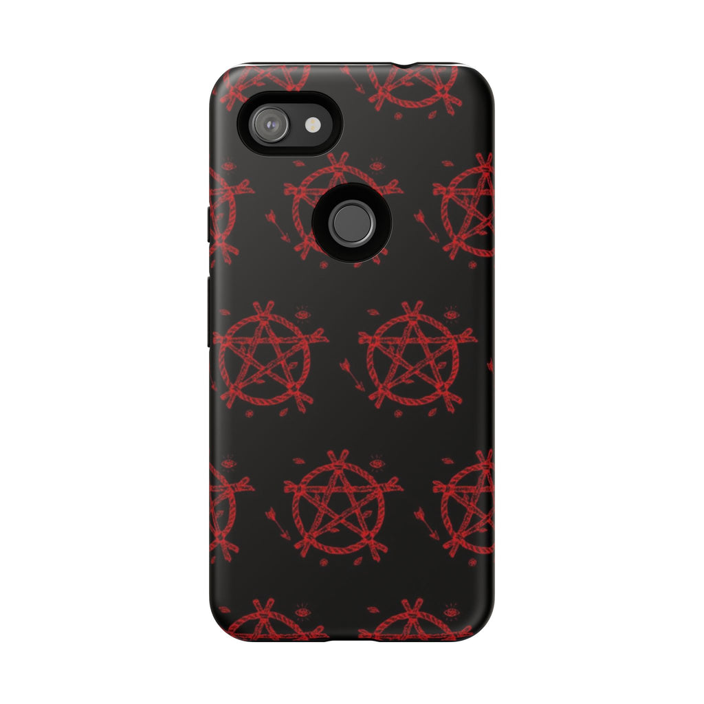 Anarchist iPhone Case, Tough Phone Cover, Punk Style Accessory, Unique Gift for Rebels, Goth Aesthetic Phone Case