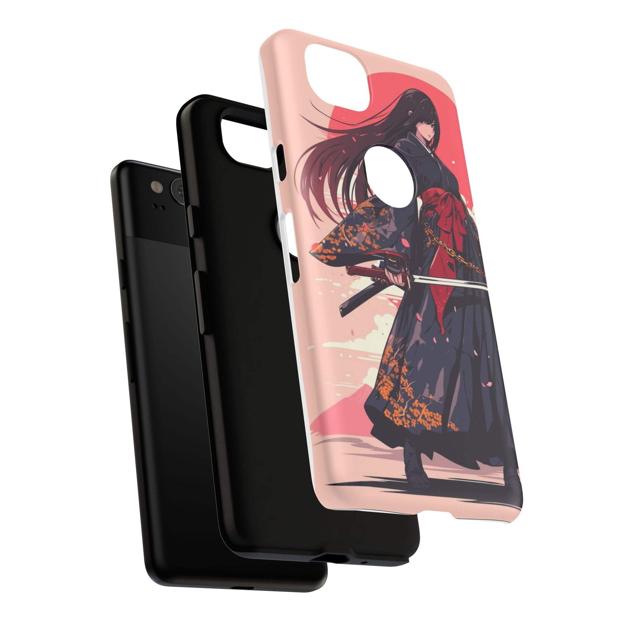 Stylish Phone Case with Warrior Design, Tough Phone Cover for Anime Lovers, Gift for Gamers, Cute Phone Accessories, Unique Tech Gifts