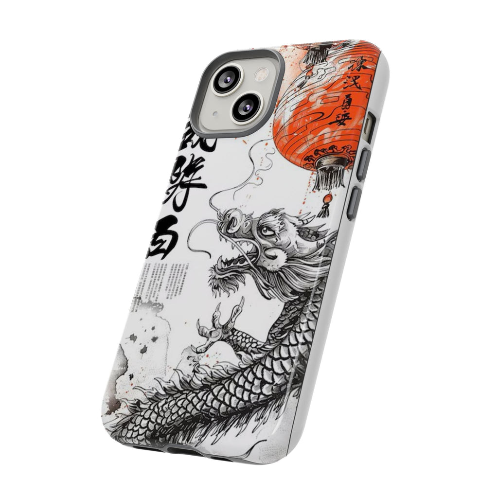 Dragon Design Phone Case, Tough Cases with Chinese Art for Unique Style, Gift for Art Lovers, Phone Protection, Trendy Accessories