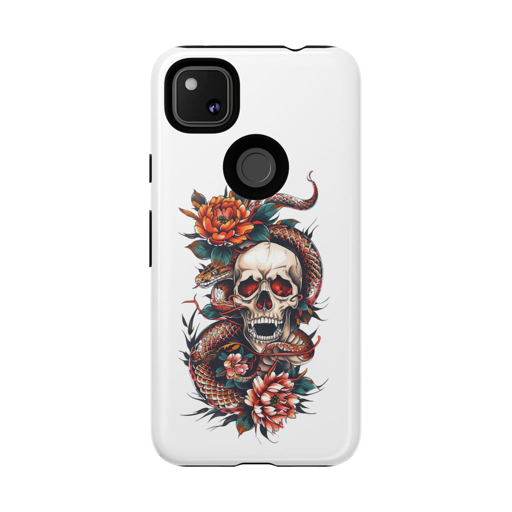 Tough Cases: Skull and Snake Phone Cases, Edgy Accessories, Alternative Fashion, Quirky Gift Ideas, Gothic Style