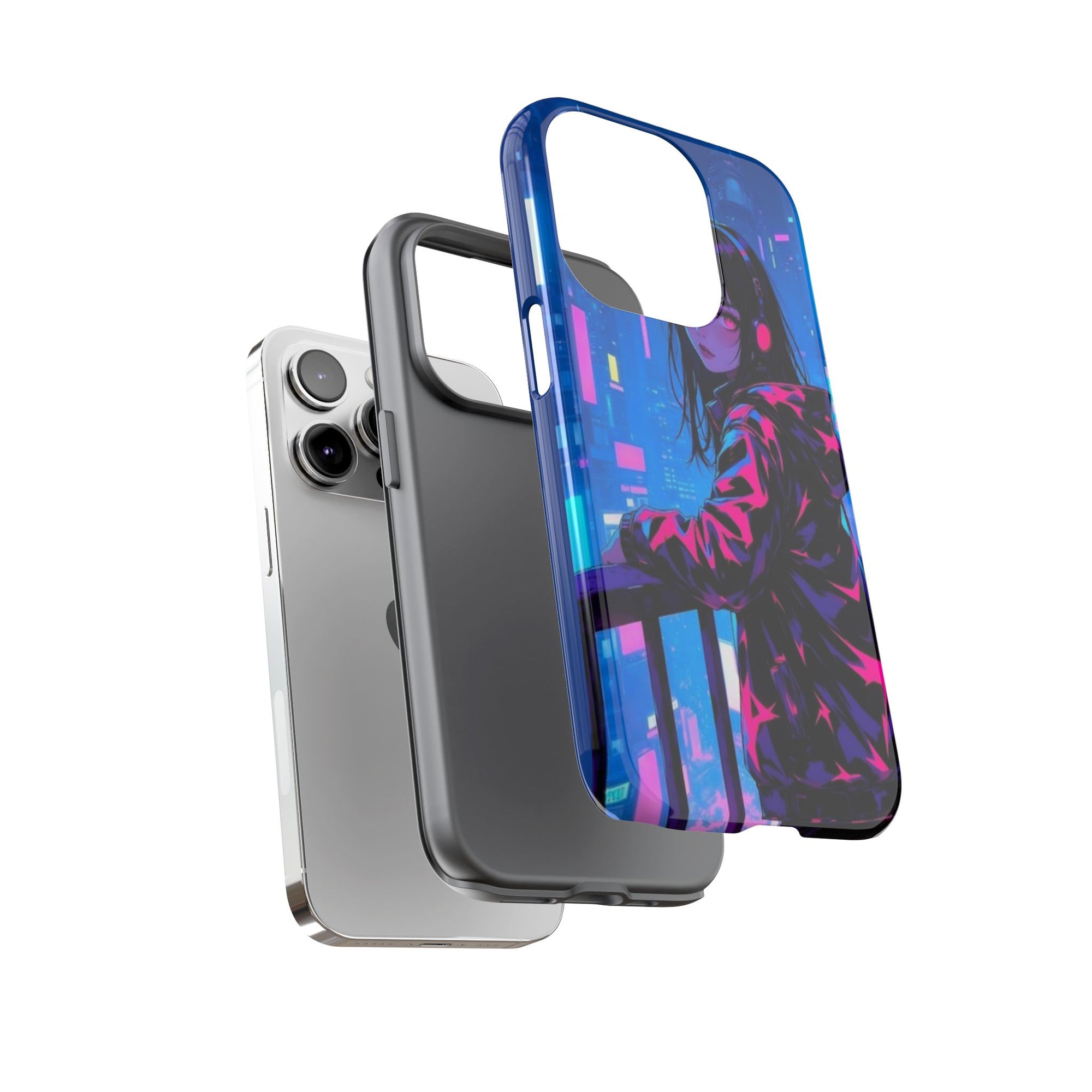Futuristic Phone Case, Cyberpunk Aesthetic, Tough Phone Cover, Urban Style, Gift for Tech Lovers, Unique Phone Accessories, Streetwear [...]
