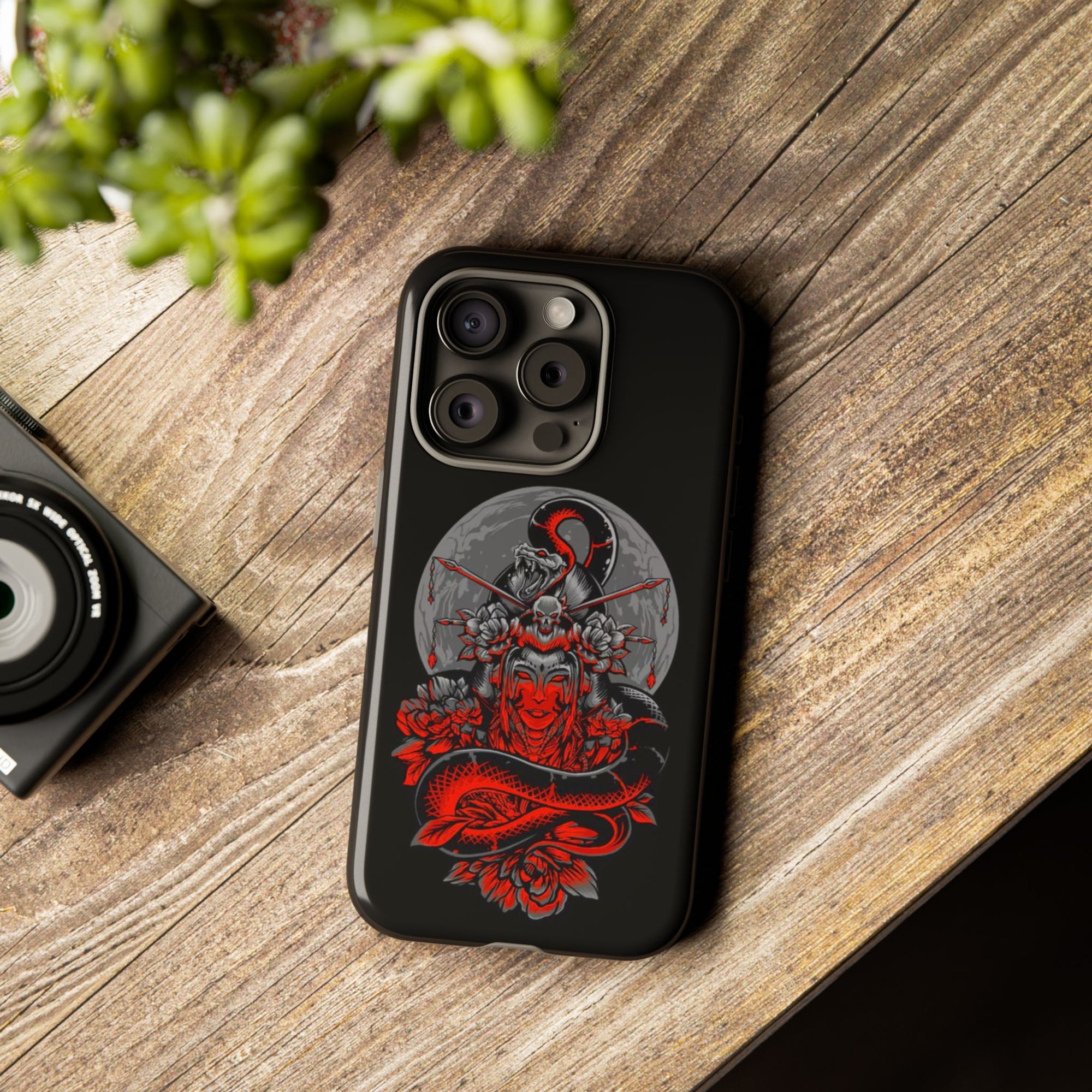 Tough Cases for iPhone, Dragon & Warrior Design, Durable Phone Protection, Perfect Gift for Tech Lovers, Unique Gifting