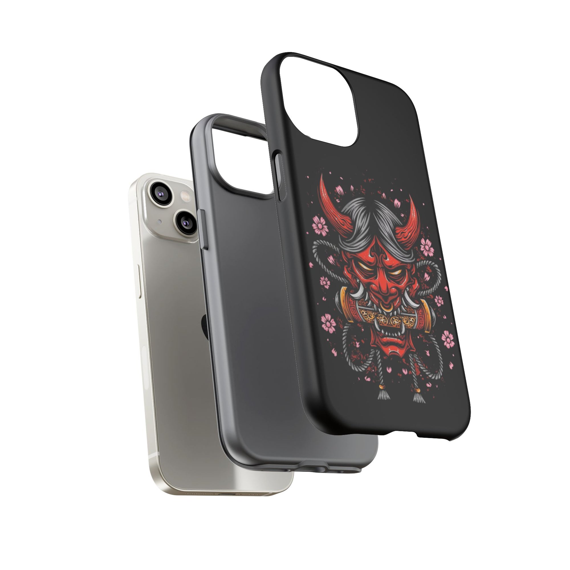 Tough Cases: Fierce Demon Phone Case, Edgy Phone Cover, Protect Your Device, Gift for Anime Fans, Unique Artwork Case