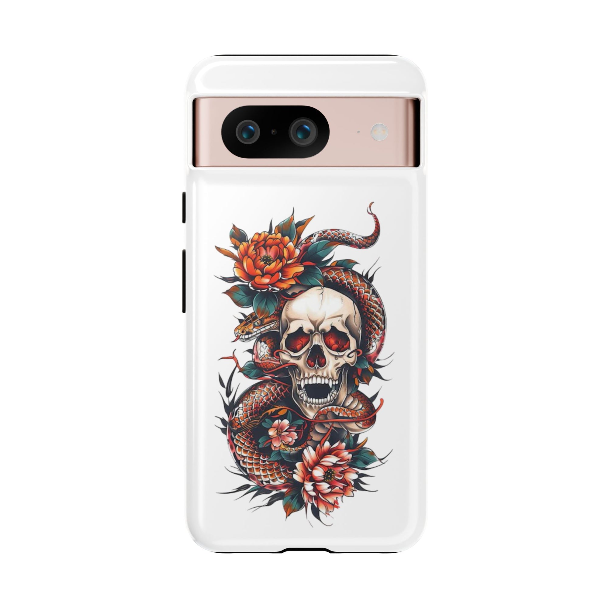 Tough Cases: Skull and Snake Phone Cases, Edgy Accessories, Alternative Fashion, Quirky Gift Ideas, Gothic Style