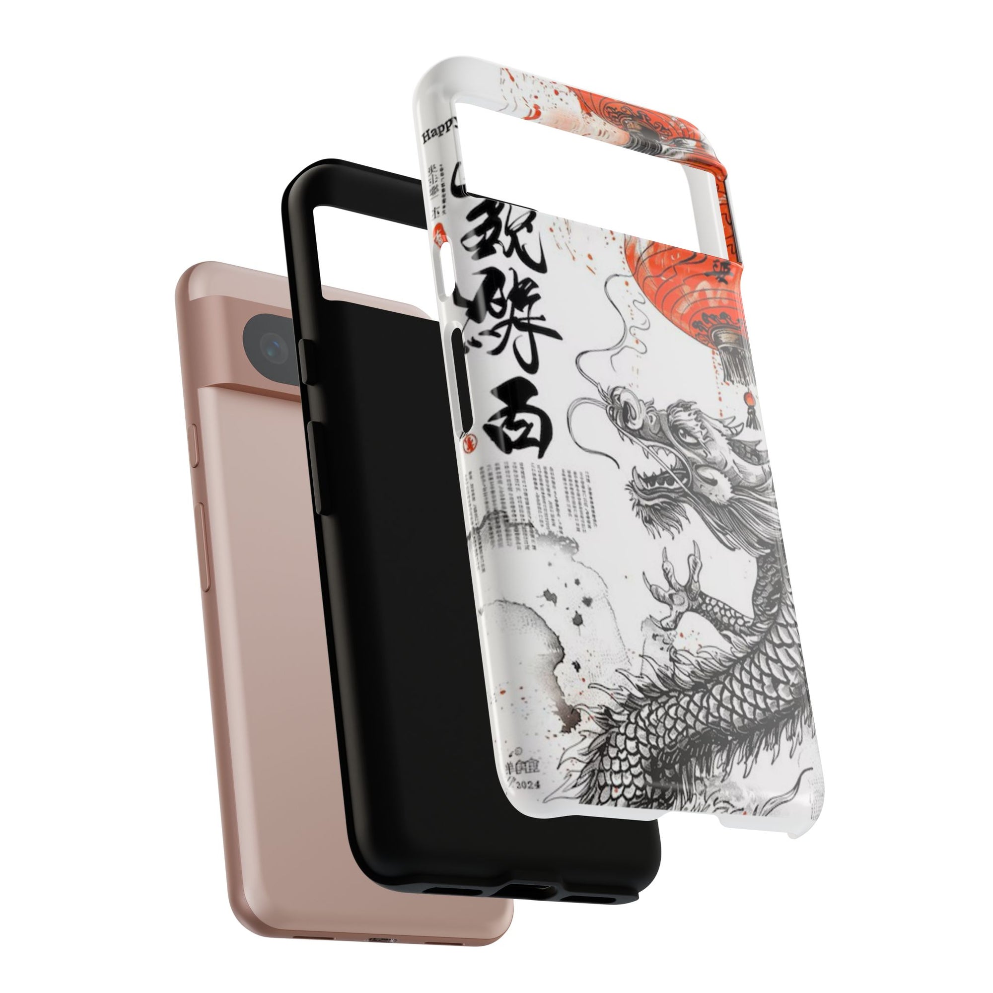 Dragon Design Phone Case, Tough Cases with Chinese Art for Unique Style, Gift for Art Lovers, Phone Protection, Trendy Accessories