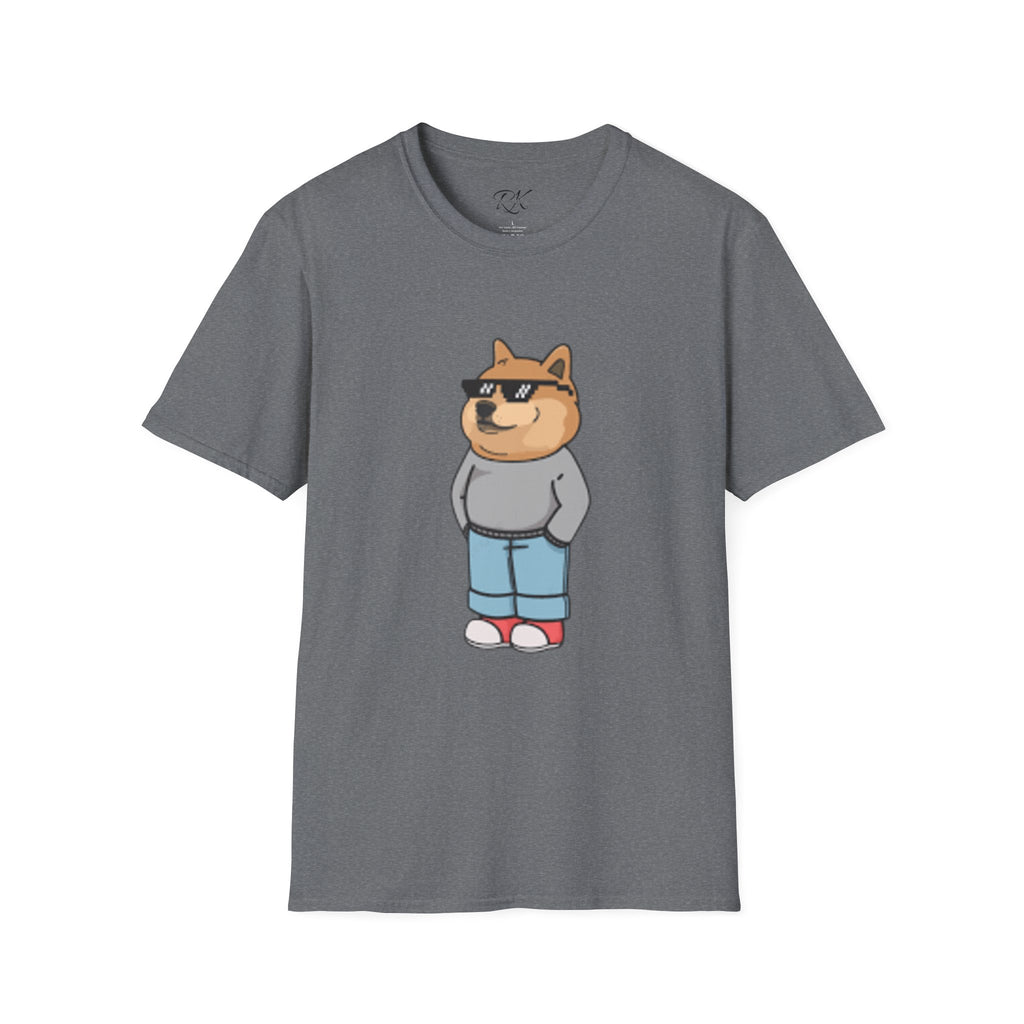 Cool Dog Graphic Tee | Unisex Softstyle T-Shirt, Funny Pet Lover Gift, Dog Dad Shirt, Casual Wear, Gift for Animal Lovers