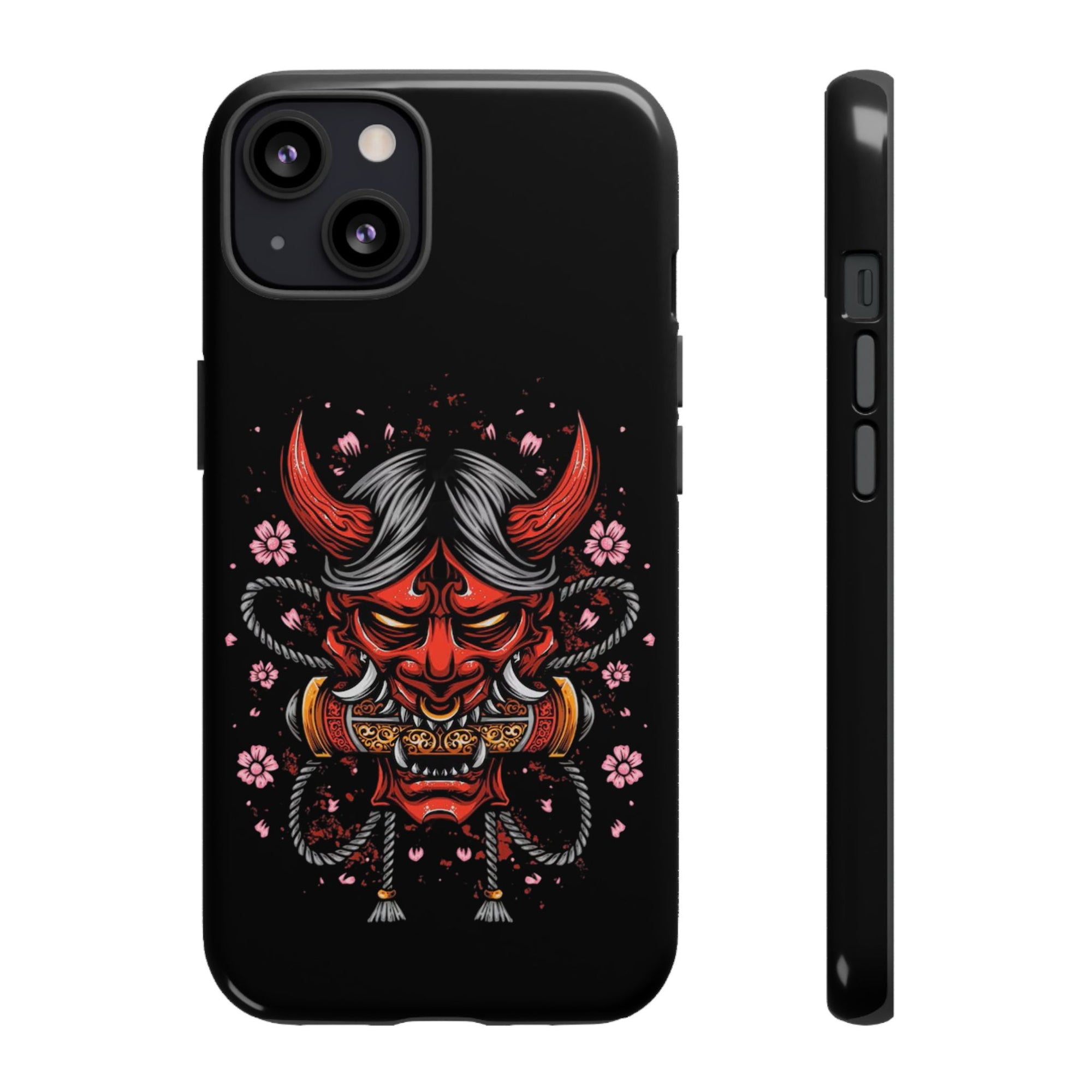 Tough Cases: Fierce Demon Phone Case, Edgy Phone Cover, Protect Your Device, Gift for Anime Fans, Unique Artwork Case