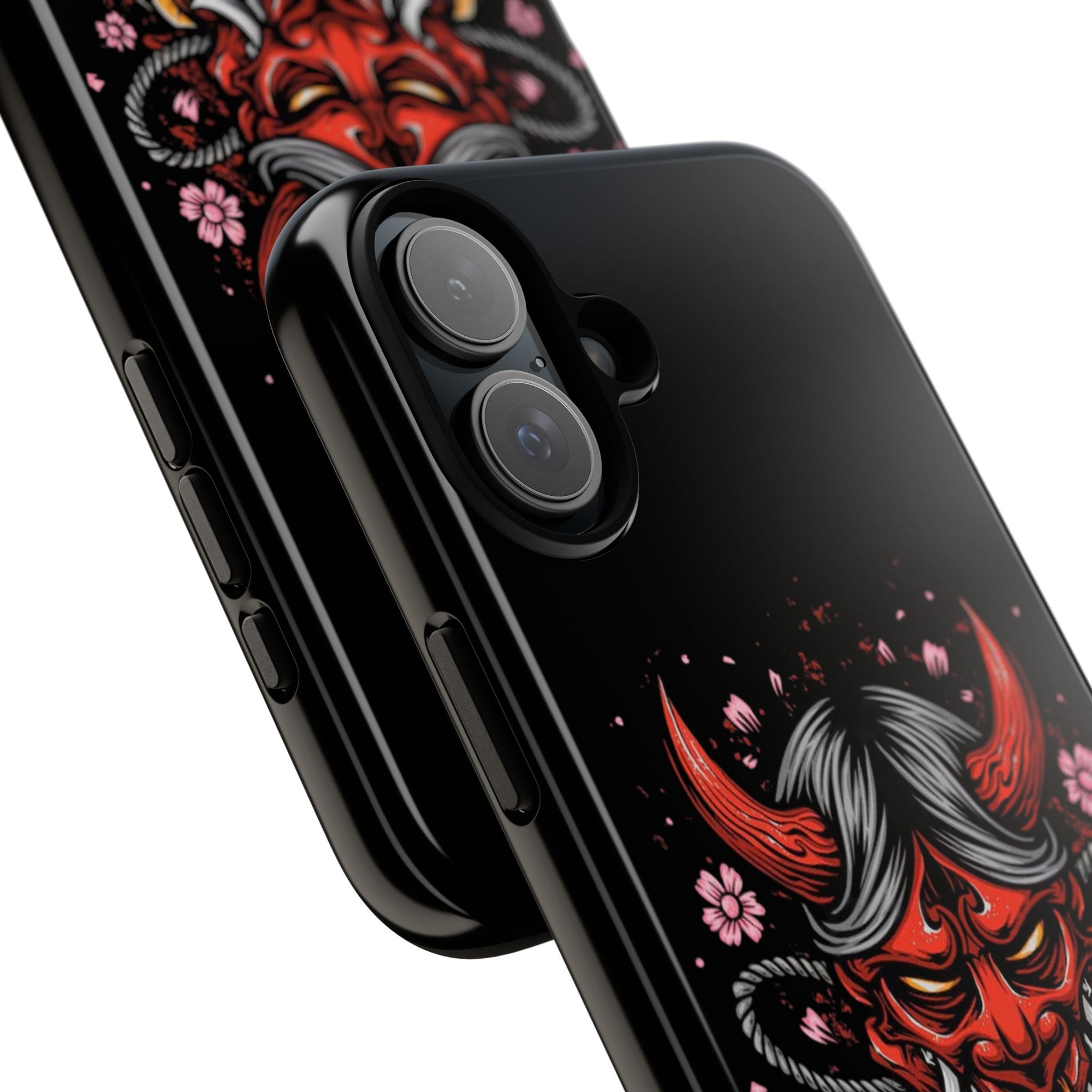 Tough Cases: Fierce Demon Phone Case, Edgy Phone Cover, Protect Your Device, Gift for Anime Fans, Unique Artwork Case