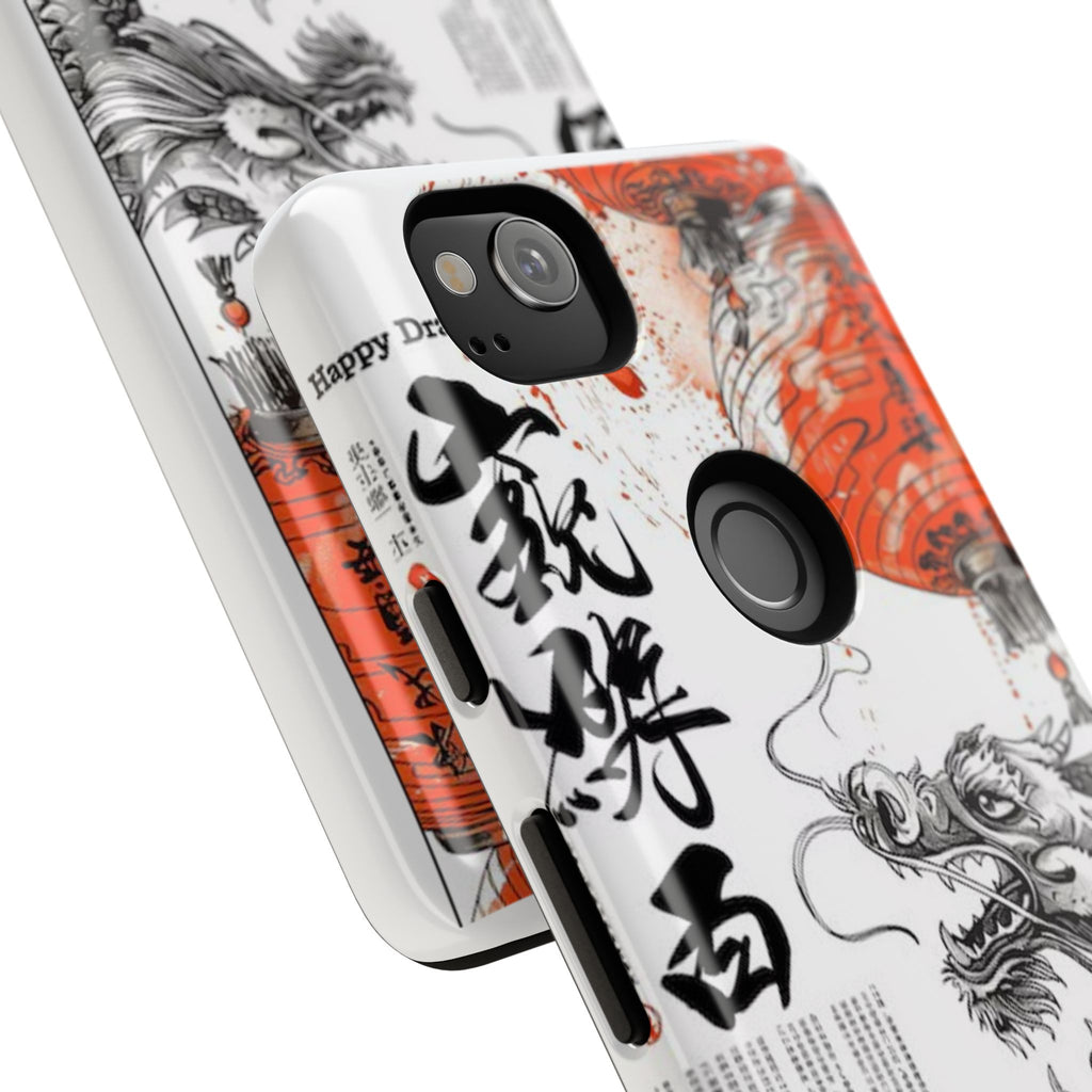 Dragon Design Phone Case, Tough Cases with Chinese Art for Unique Style, Gift for Art Lovers, Phone Protection, Trendy Accessories