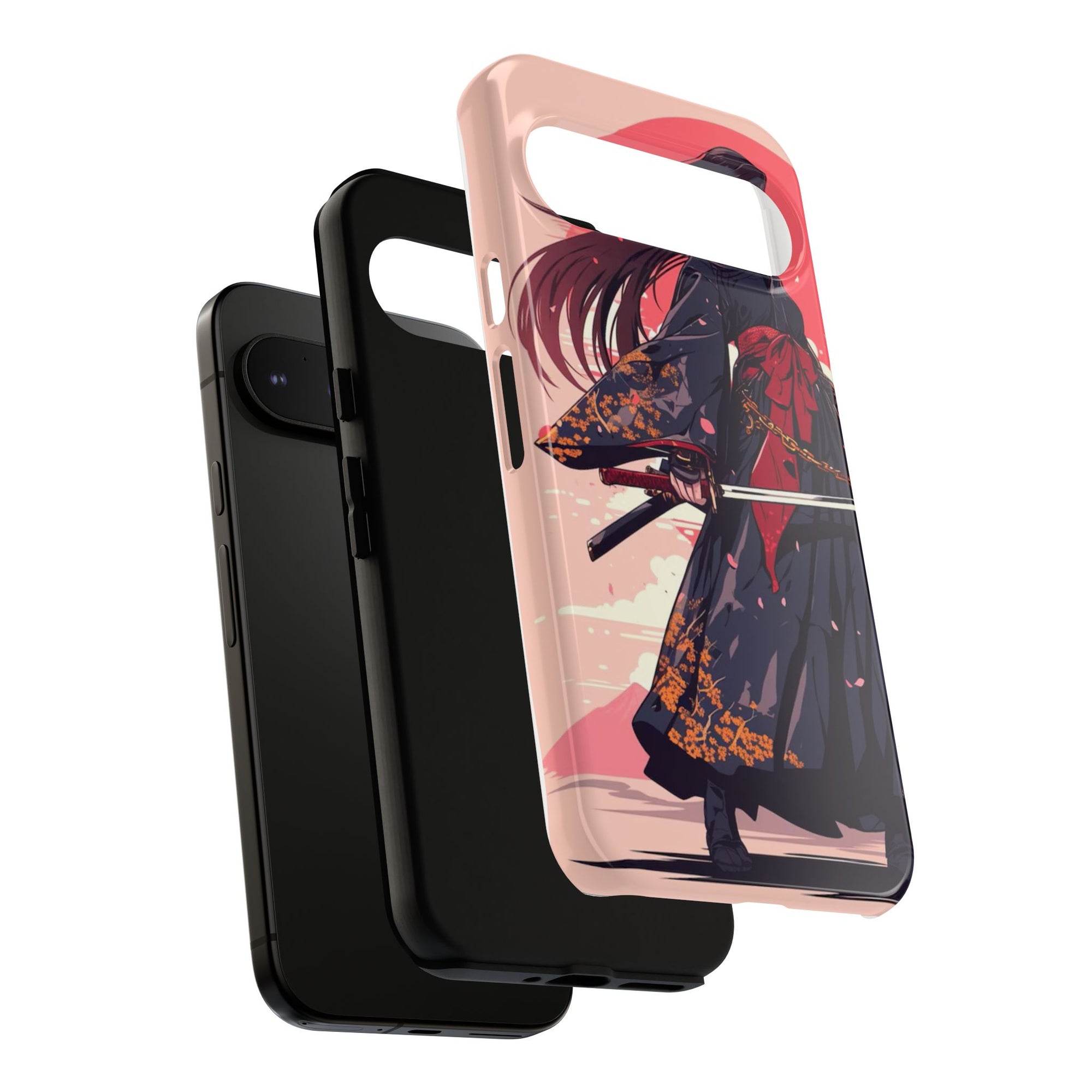 Stylish Phone Case with Warrior Design, Tough Phone Cover for Anime Lovers, Gift for Gamers, Cute Phone Accessories, Unique Tech Gifts