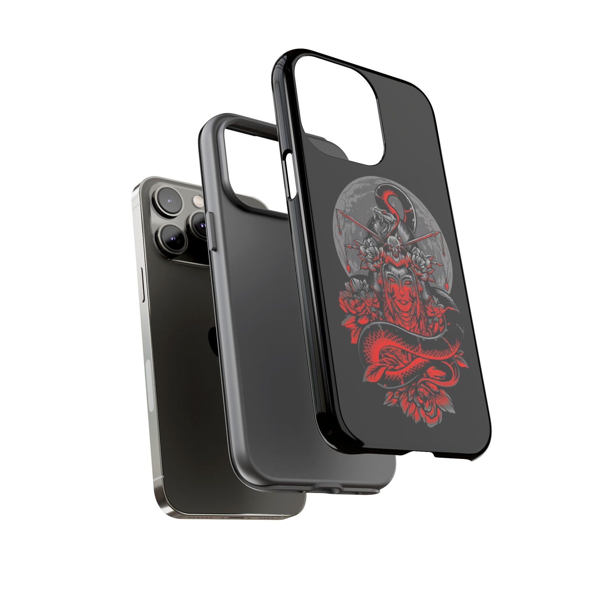 Tough Cases for iPhone, Dragon & Warrior Design, Durable Phone Protection, Perfect Gift for Tech Lovers, Unique Gifting
