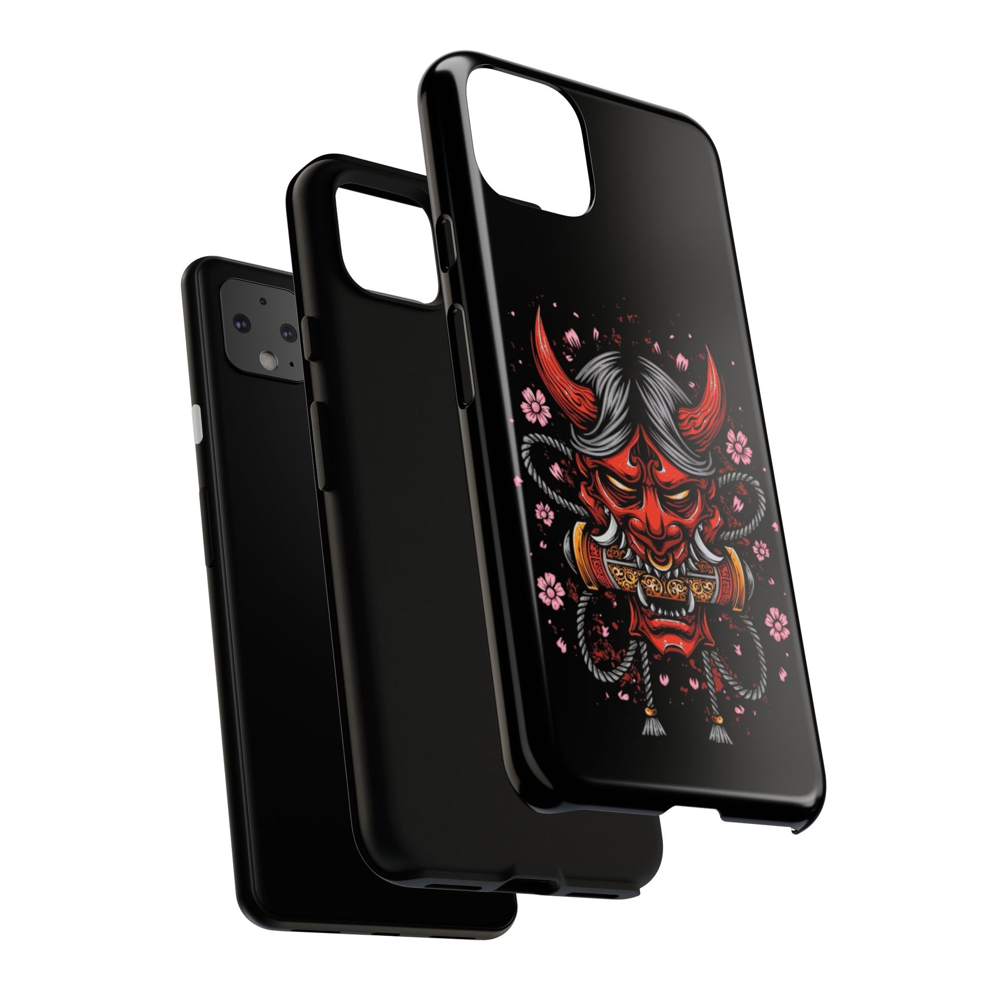 Tough Cases: Fierce Demon Phone Case, Edgy Phone Cover, Protect Your Device, Gift for Anime Fans, Unique Artwork Case