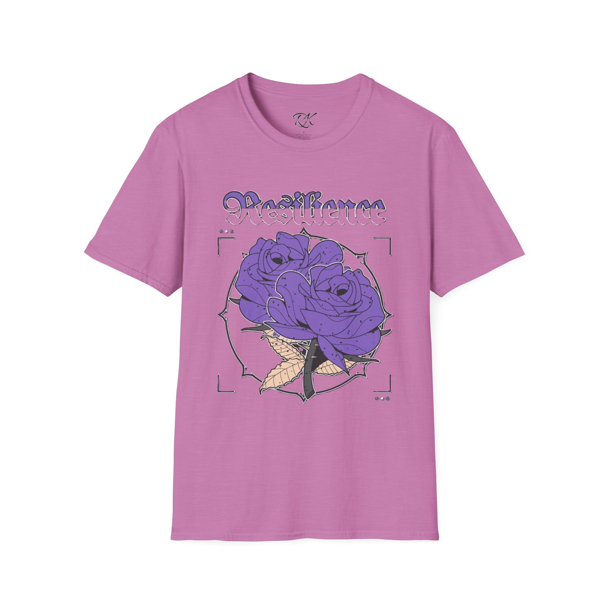 Purple Rose Graphic T-Shirt, Soft Stylish Tee, Unisex Floral Apparel, Gift for Her, Spring Outfit Idea, Vintage Aesthetic Top