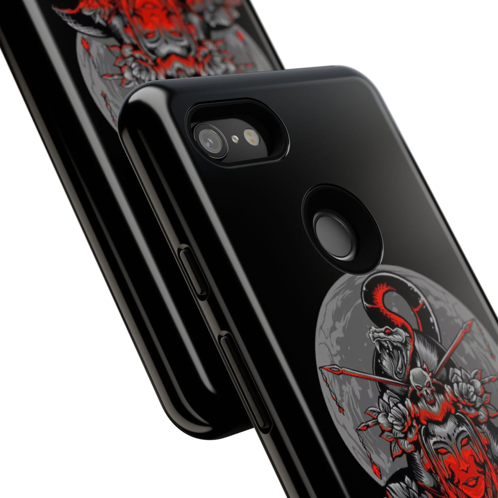 Tough Cases for iPhone, Dragon & Warrior Design, Durable Phone Protection, Perfect Gift for Tech Lovers, Unique Gifting